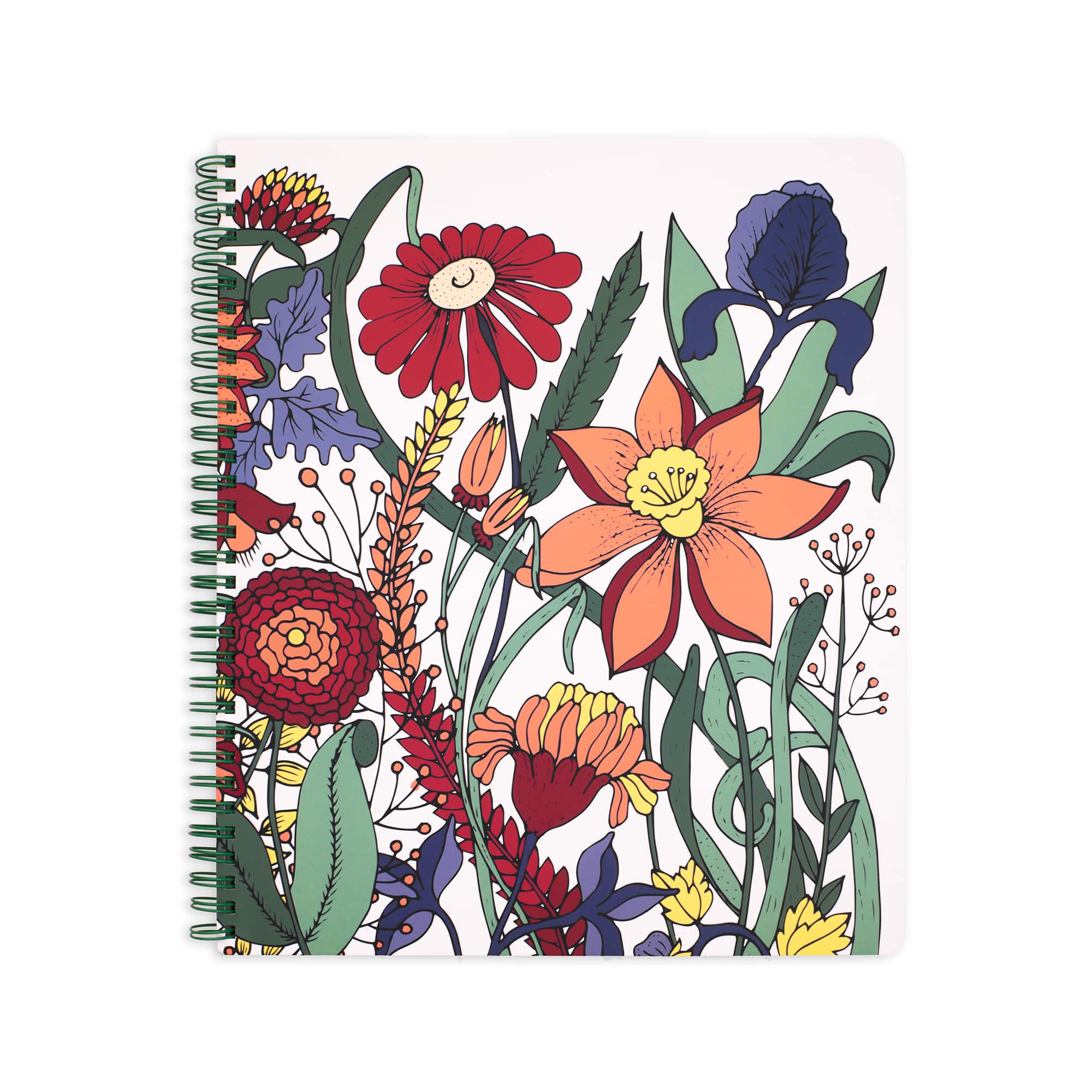 Steel Mill &#x26; Co.&#xAE; Garden Floral Large Spiral Notebook