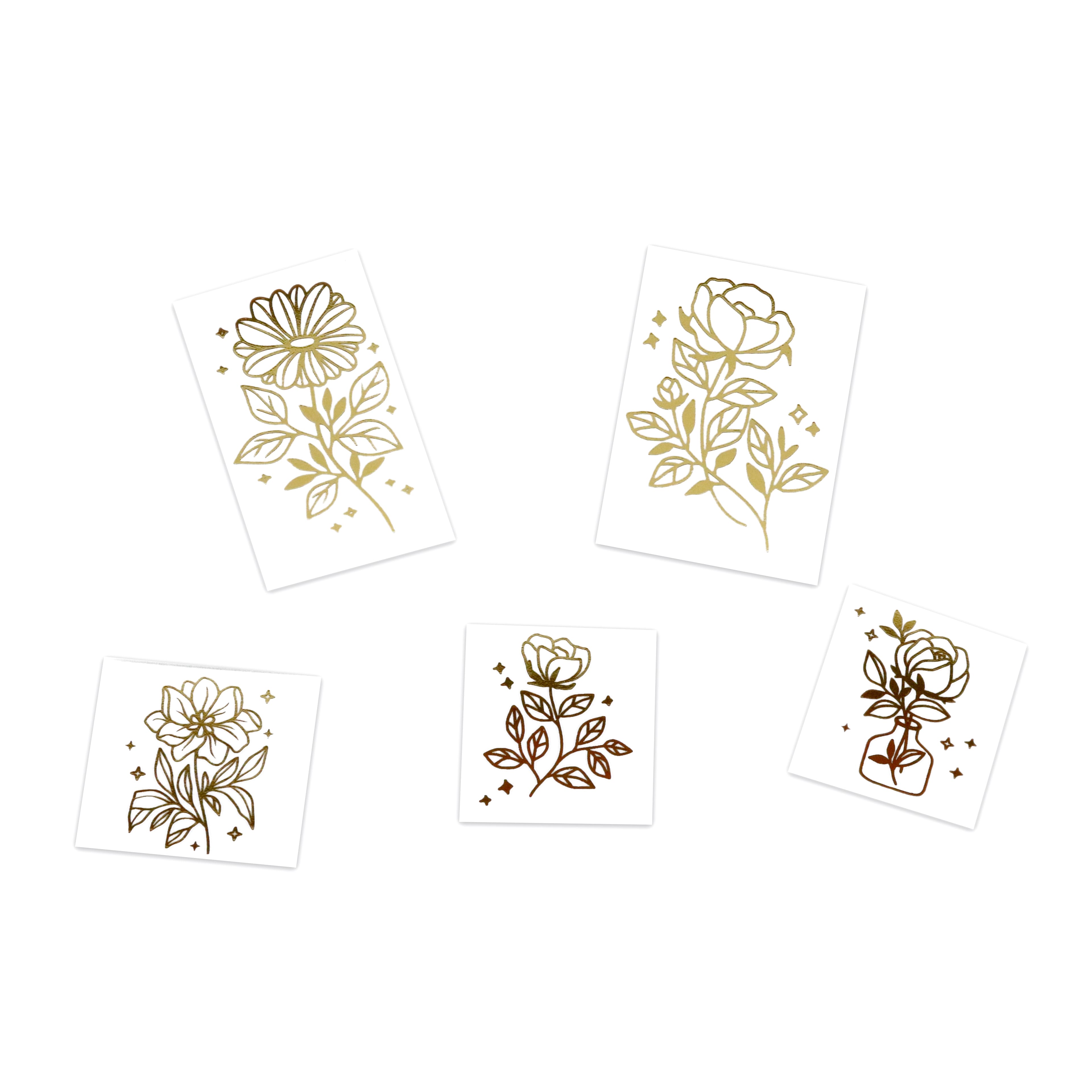 Gold Flower Cold Transfer Stickers by Recollections&#x2122;
