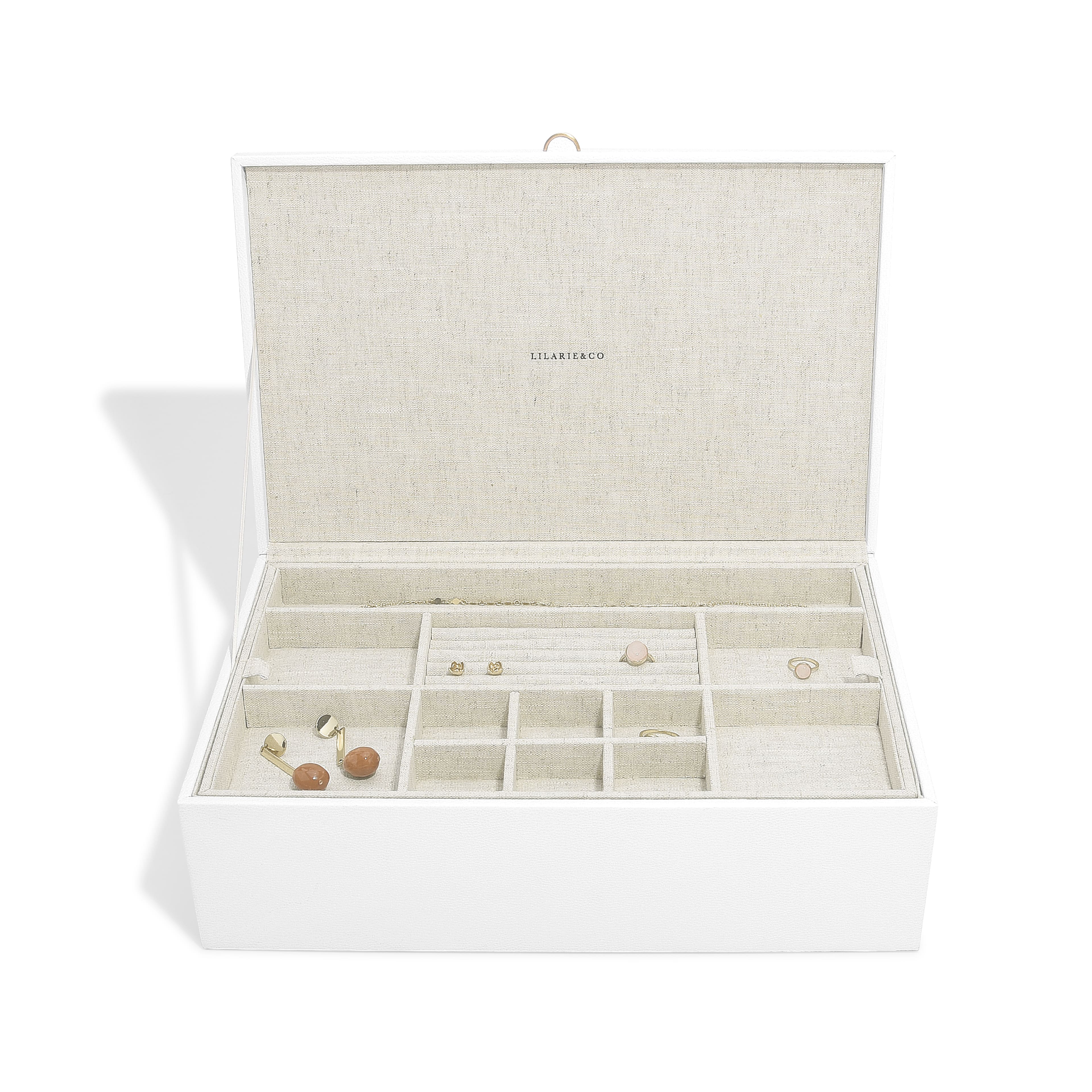 Lilarie &#x26; Co. Medium Jewelry Box with Removable Tray