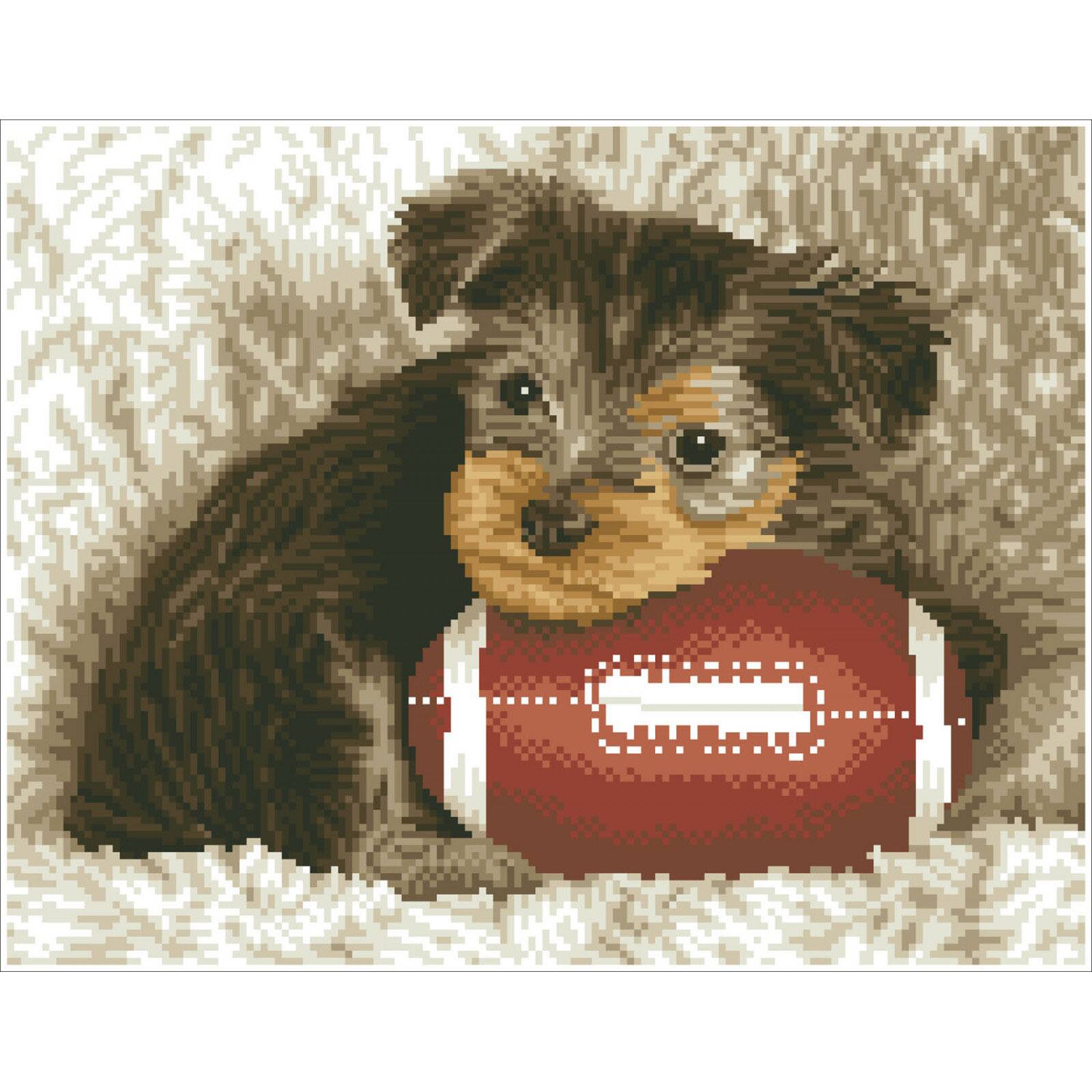 Diamond Dotz® Intermediate Footy Pup Diamond Painting Kit
