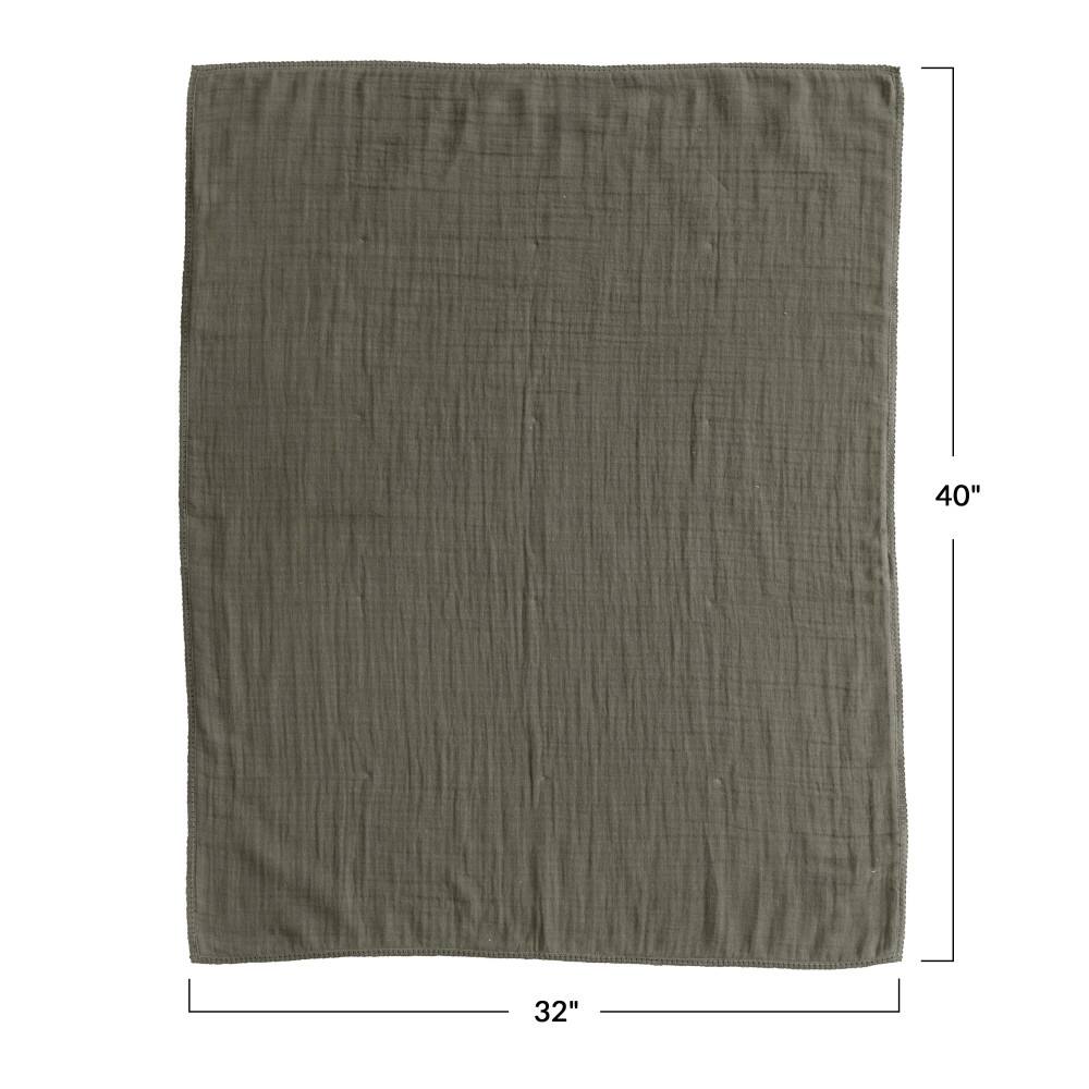Hello Honey&#xAE; Double Cloth Cotton Baby Blanket with Trim