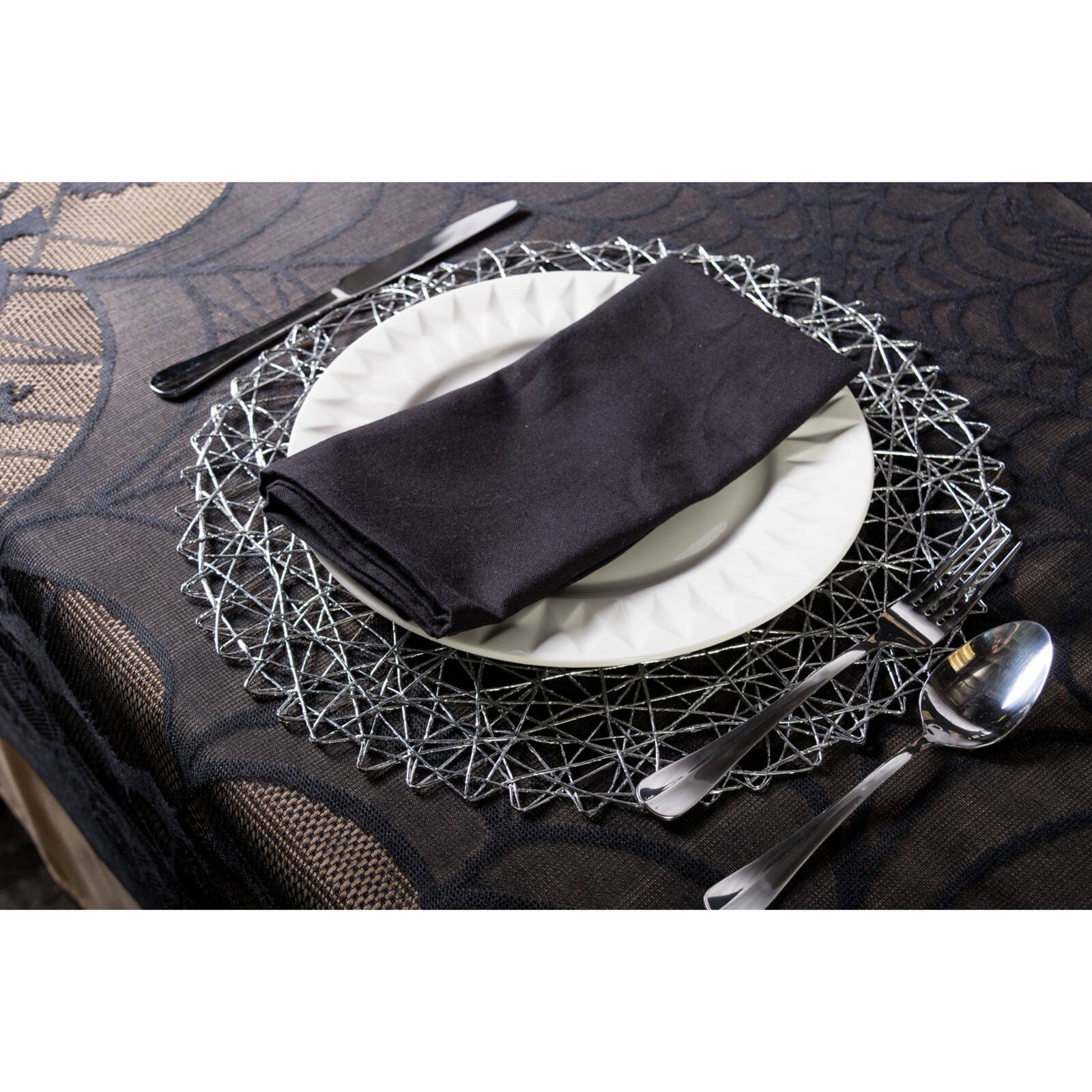 DII® 72" Happy Halloween Lace Tablecloth