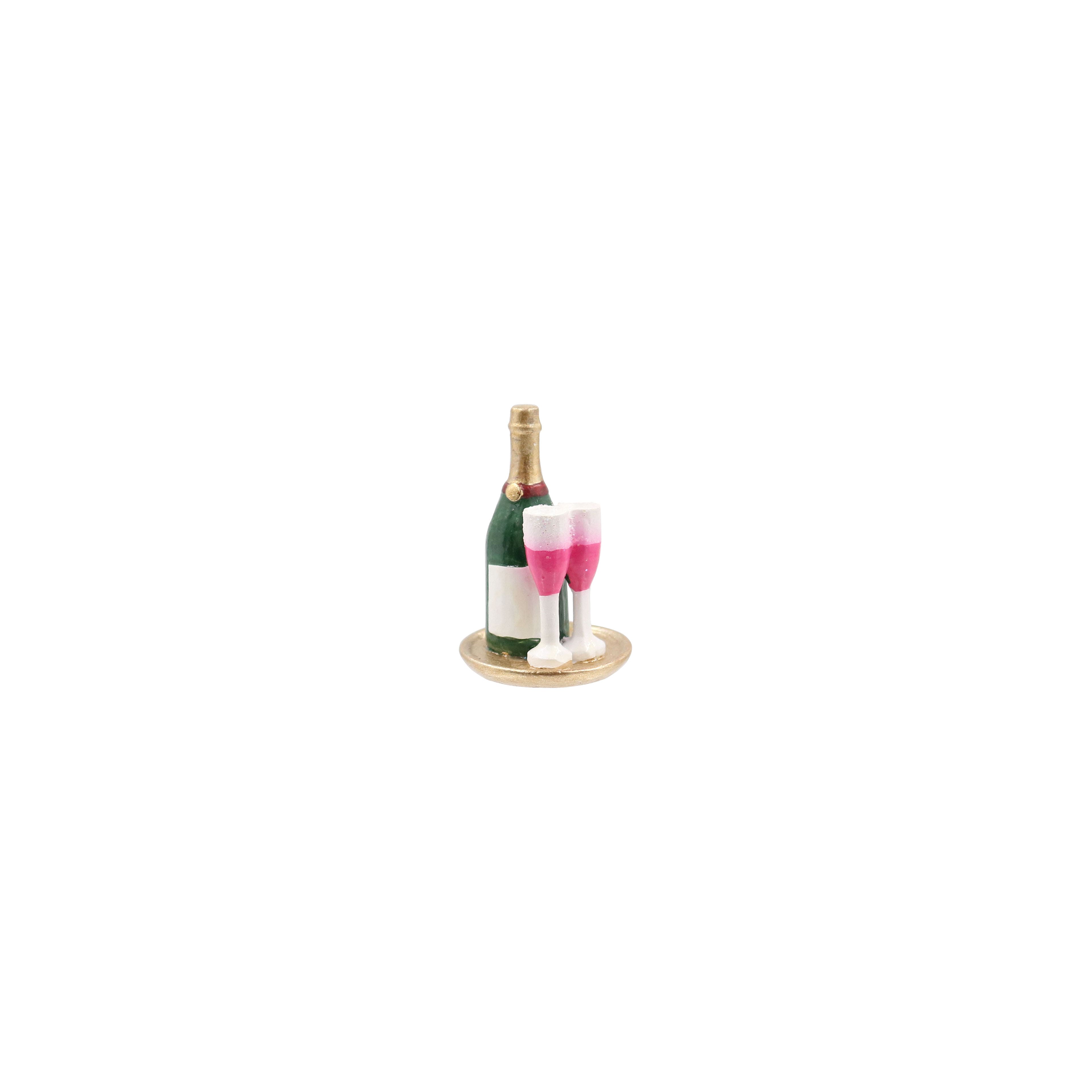Mini Wine Bottle &#x26; Glasses on Tray by Ashland&#xAE;