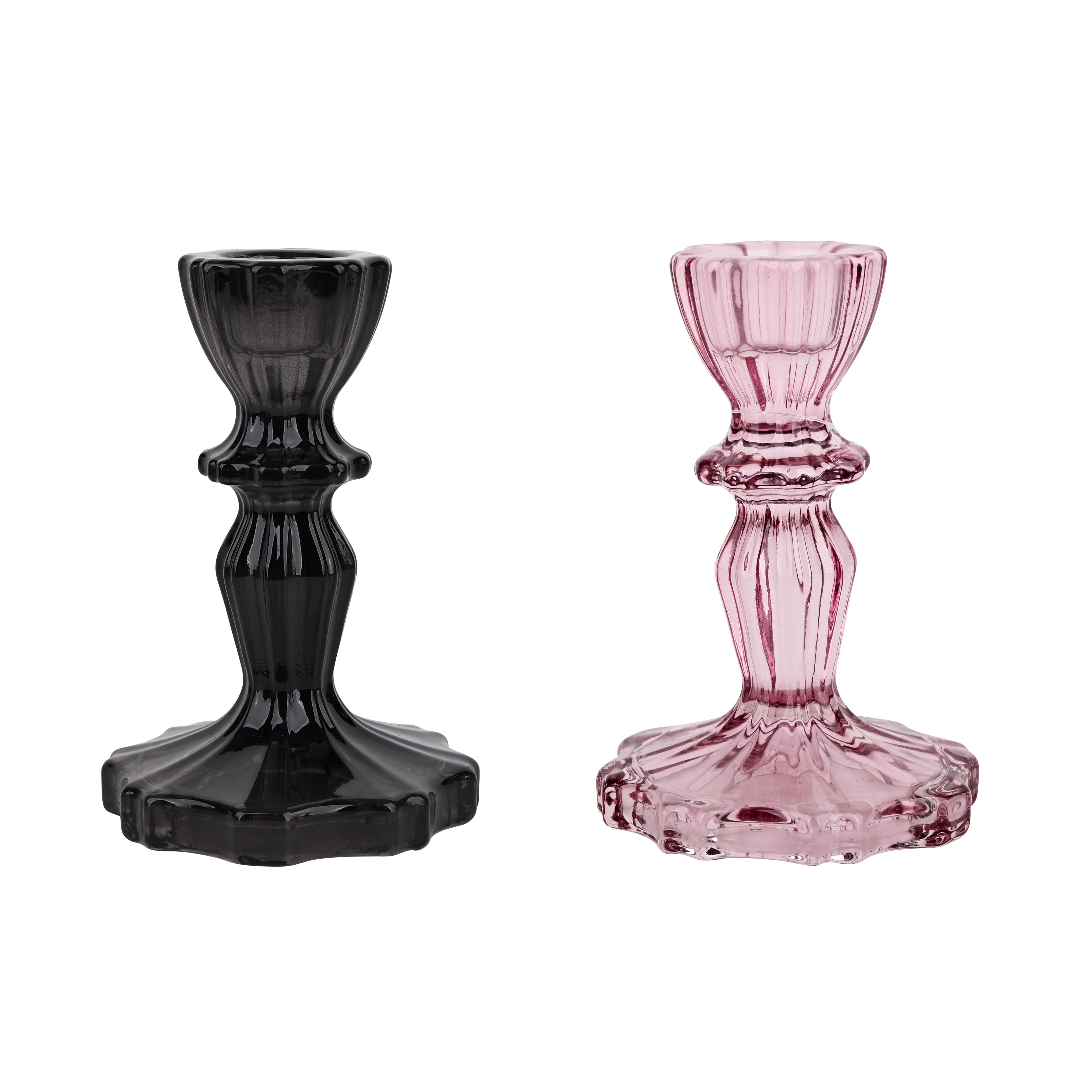 Assorted 4.25&#x22; Glass Candle Holder by Ashland&#xAE;, 1pc.
