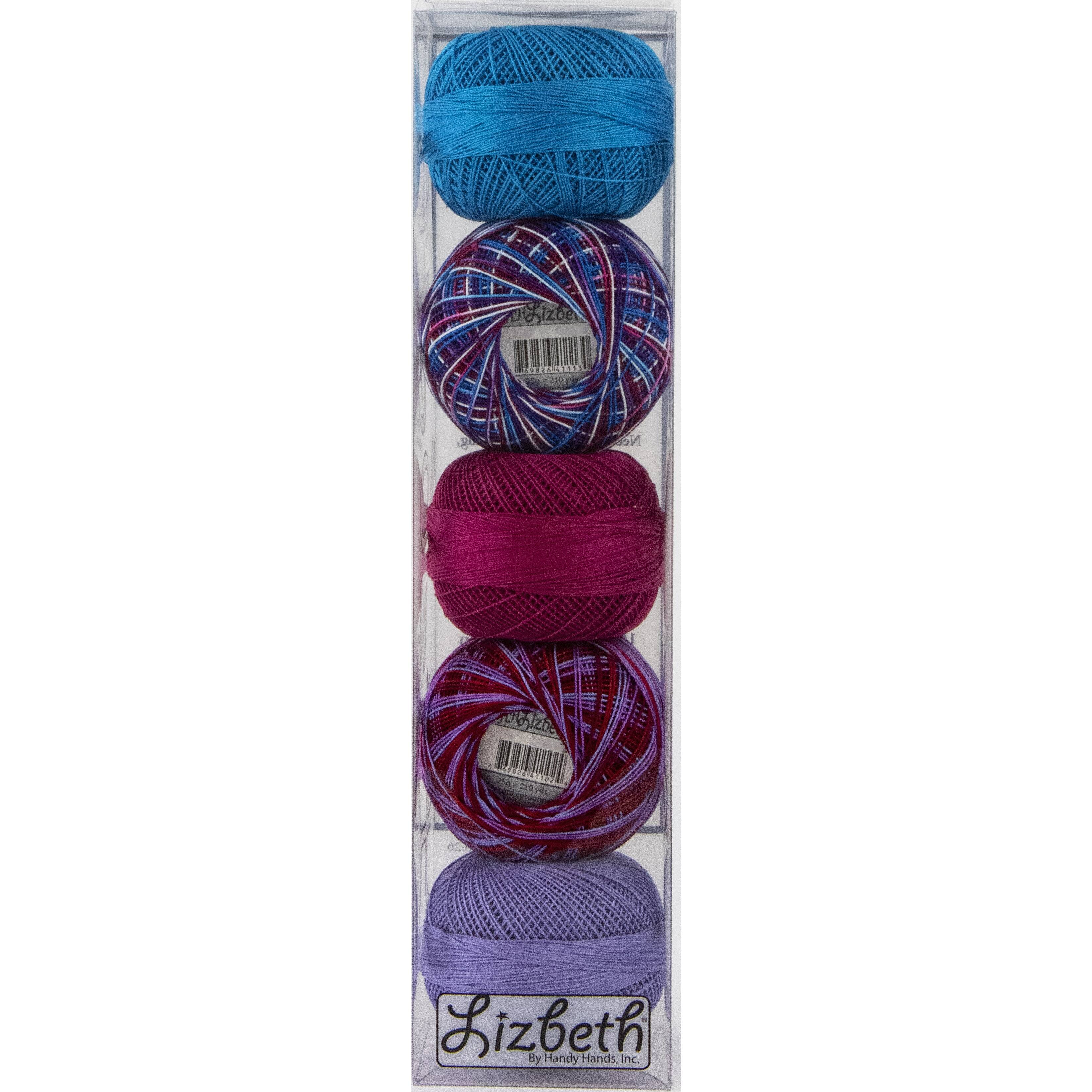 Handy Hands Lizbeth Ocean Sunset Cordonnet Cotton Thread Pack, Size 10