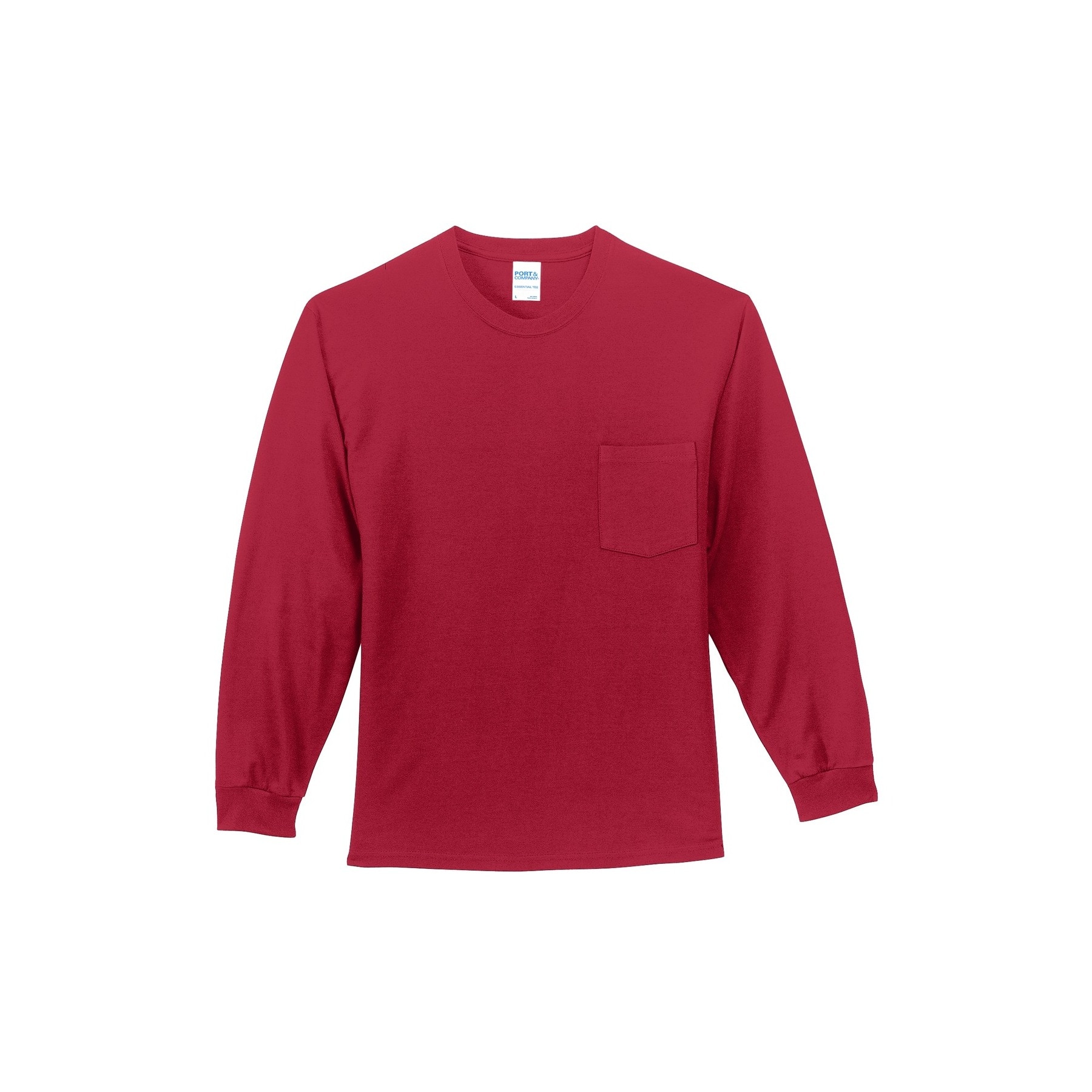 Port & Company® Long Sleeve Essential Pocket T-Shirt