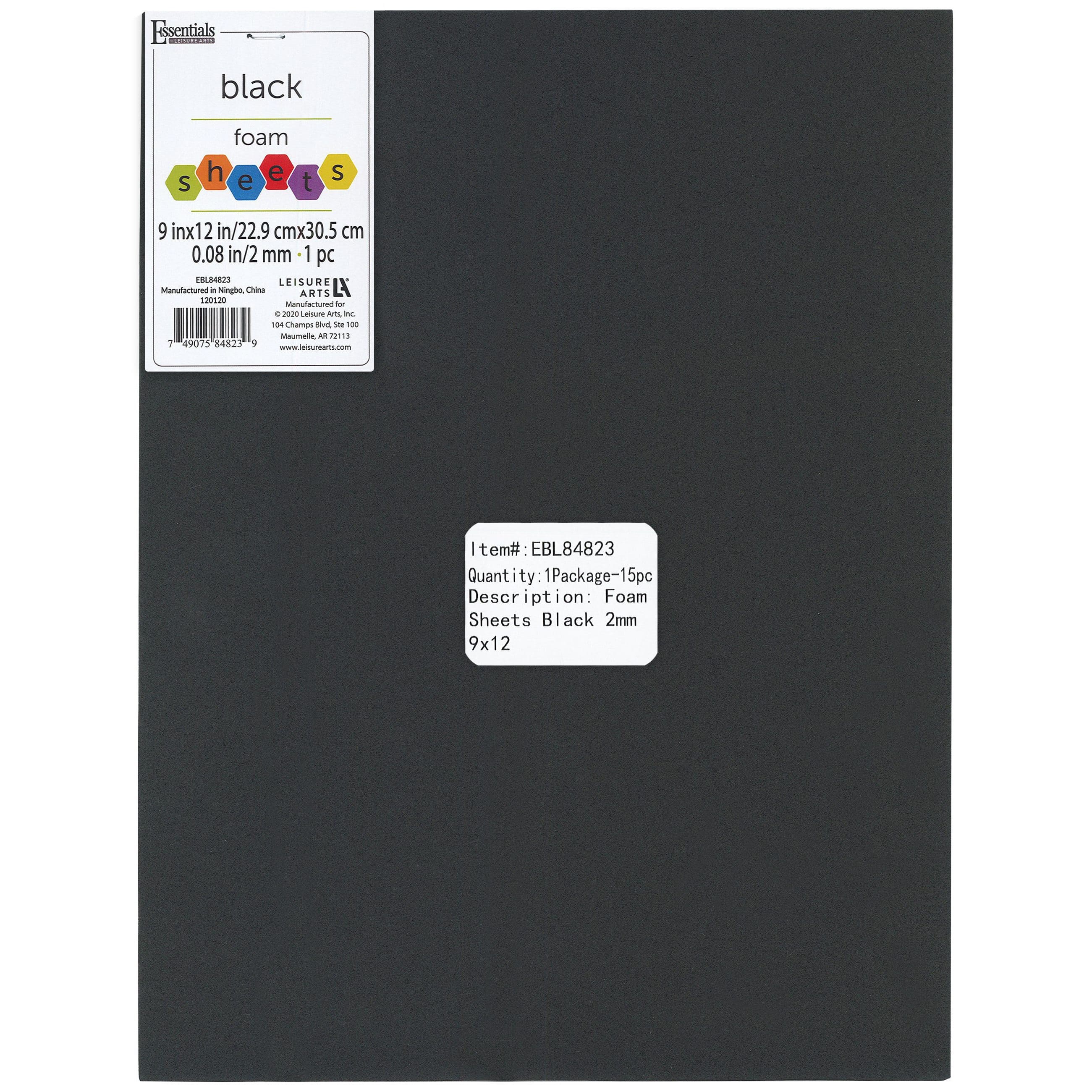 Essentials by Leisure Arts 2mm White Foam Sheets, 15ct.