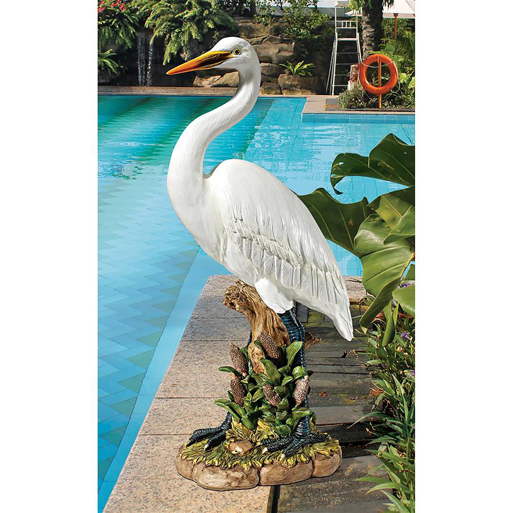 Design Toscano 23&#x22; Great White Egret Statue