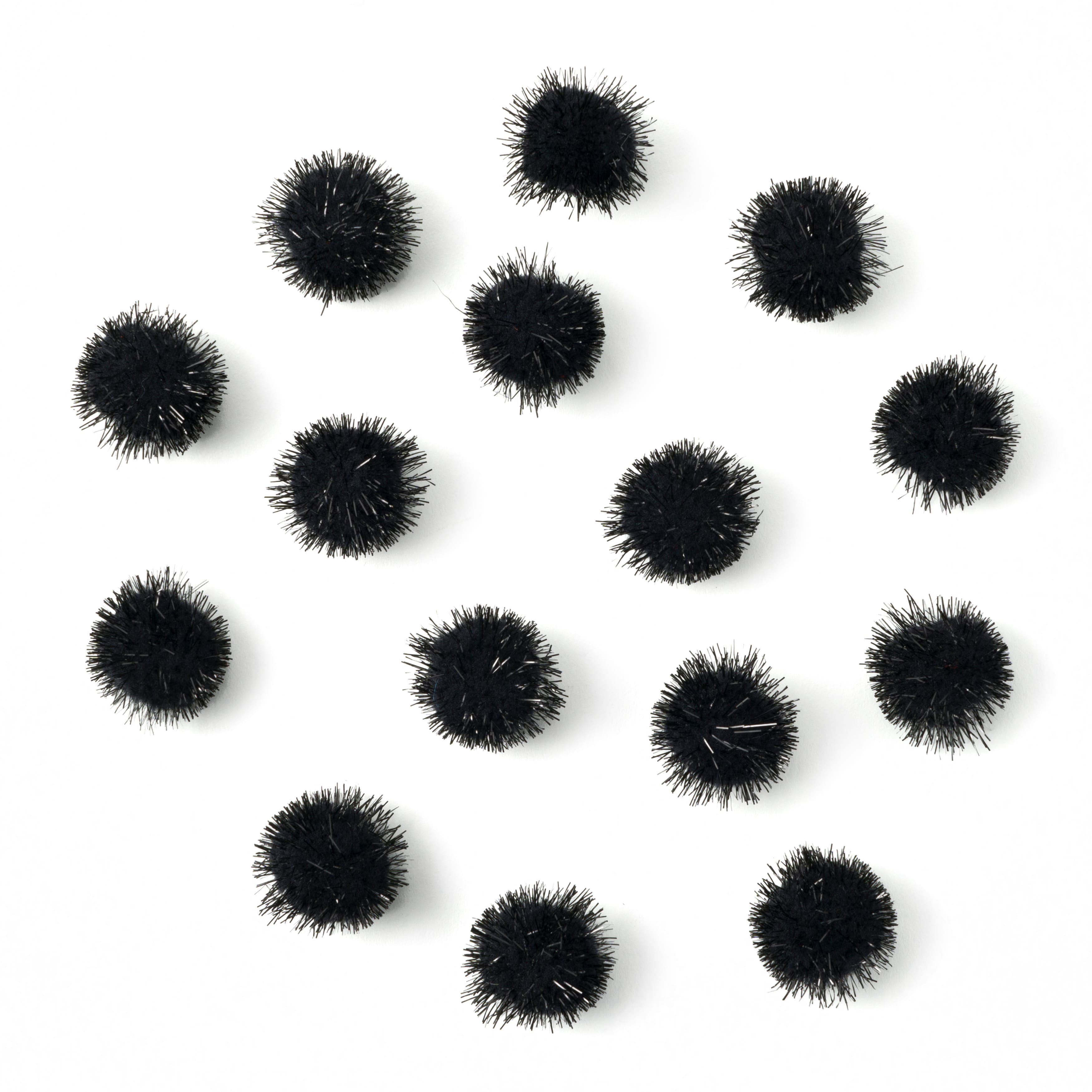 Black Sparkle Pom Poms by Creatology™