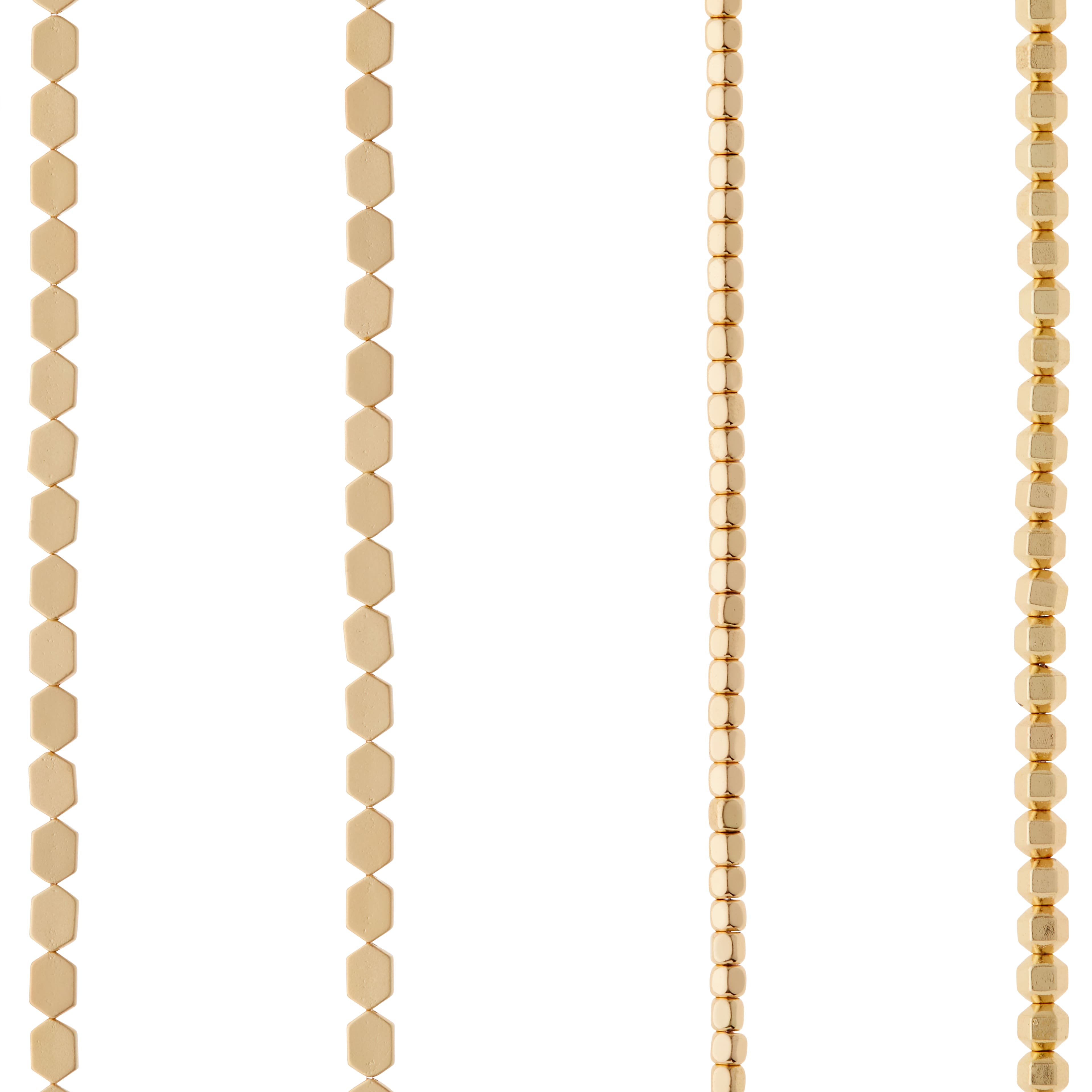 Assortiment de perles en hématite dorées et mates de Bead Landing