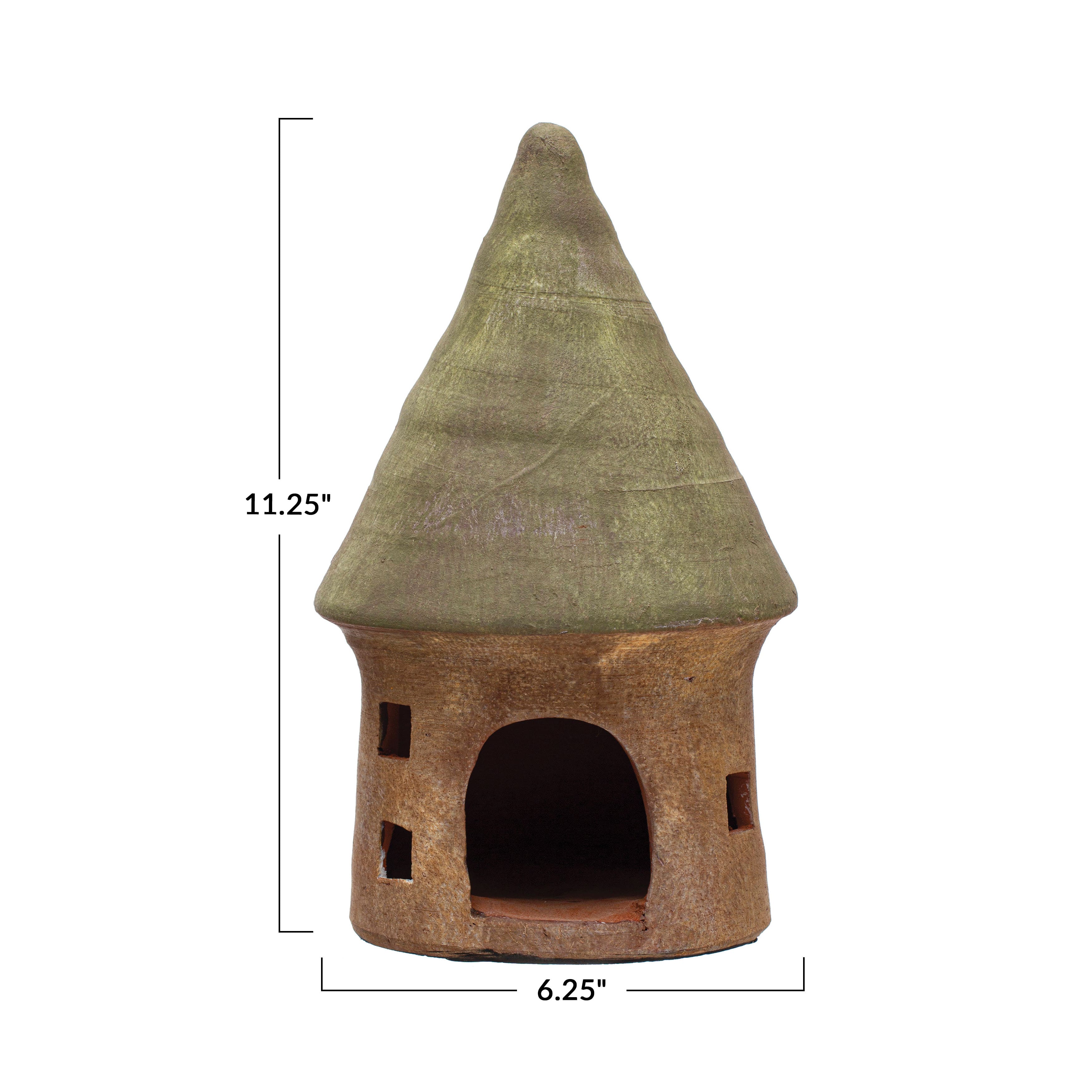 11&#x22; Decorative Terra Cotta Toad House