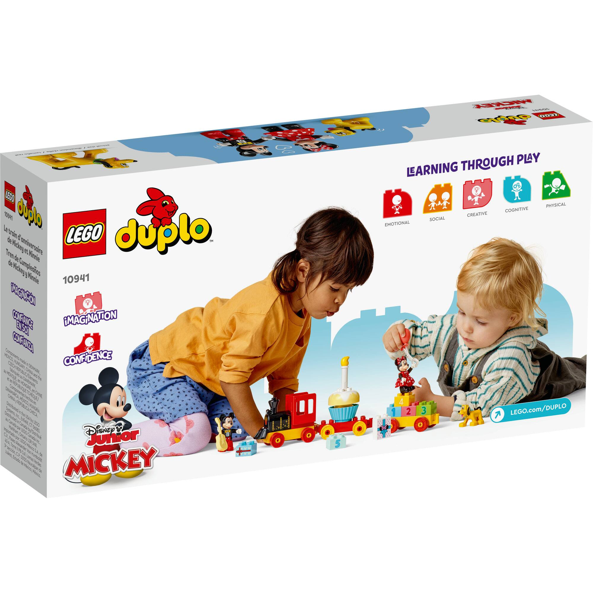 LEGO&#xAE; DUPLO&#xAE; Disney Mickey &#x26; Minnie Birthday Train 10941 Building Toy (22 Pieces)