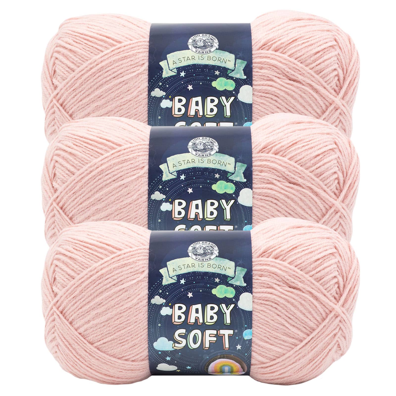 Lion Brand Baby Soft Yarn 3pk by Lion Brand