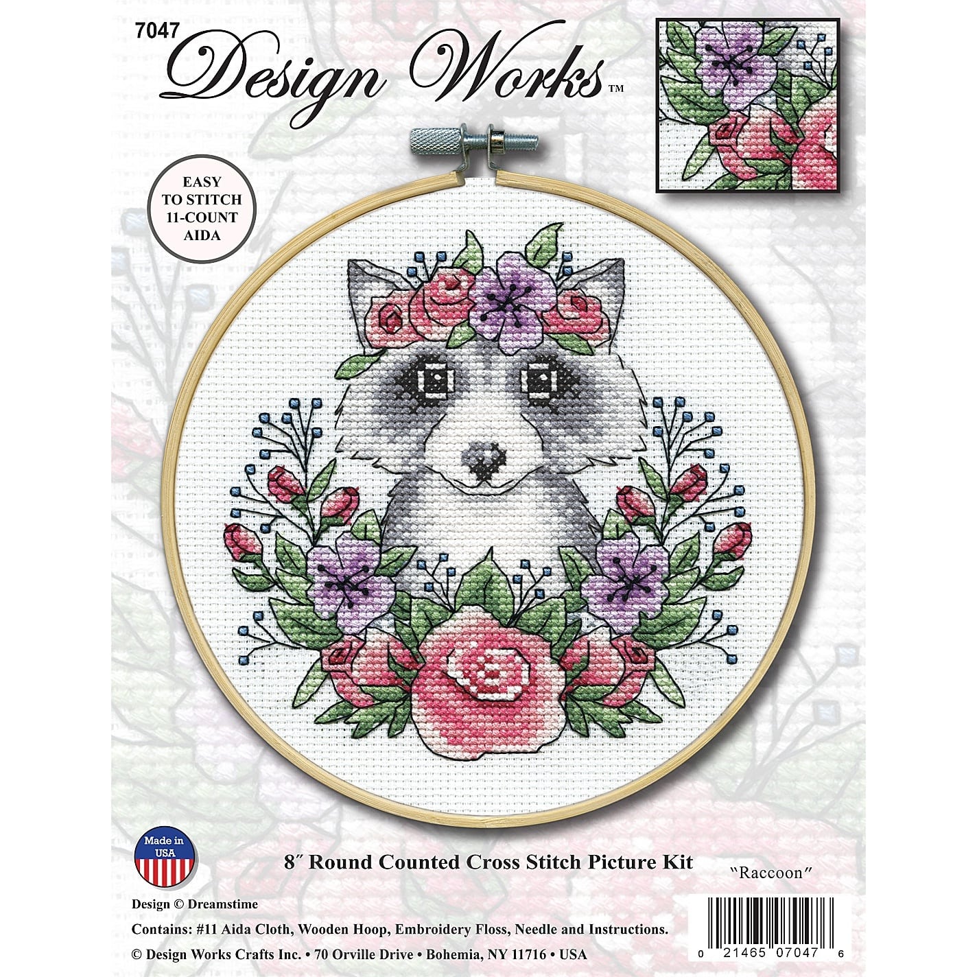 Design Works Bloom Hoop Counted Cross-Stitch Kit