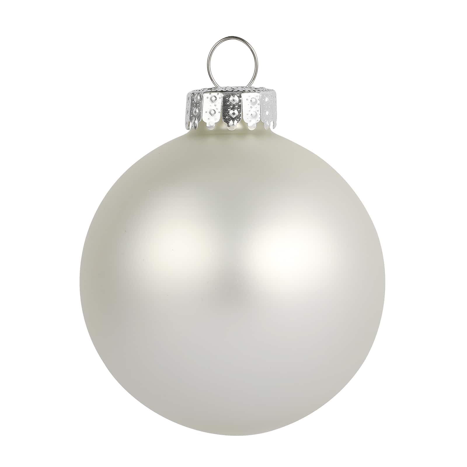 6 Pack 2.5&#x22; Satin Glass Ball Ornaments by Ashland&#xAE;