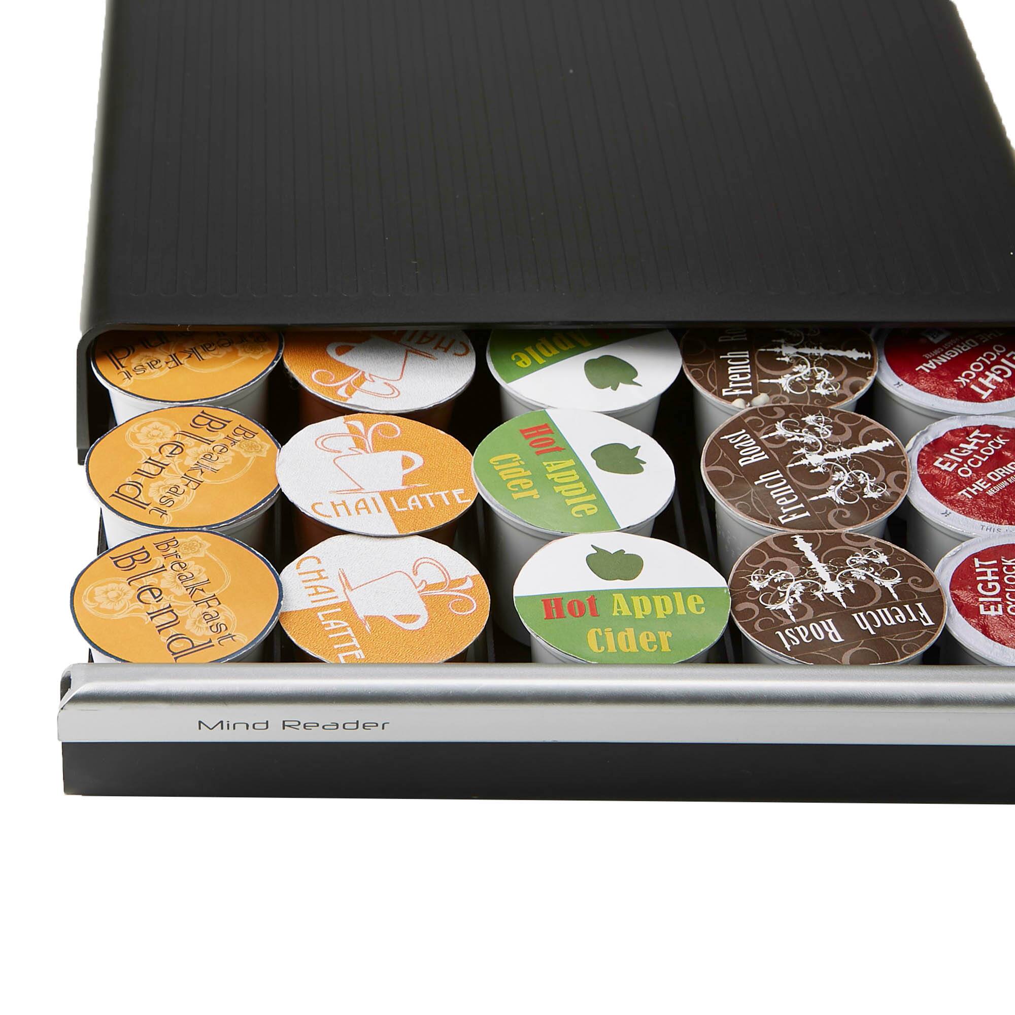 Mind Reader Black Single Serve Coffee Pod Drawer and Holder