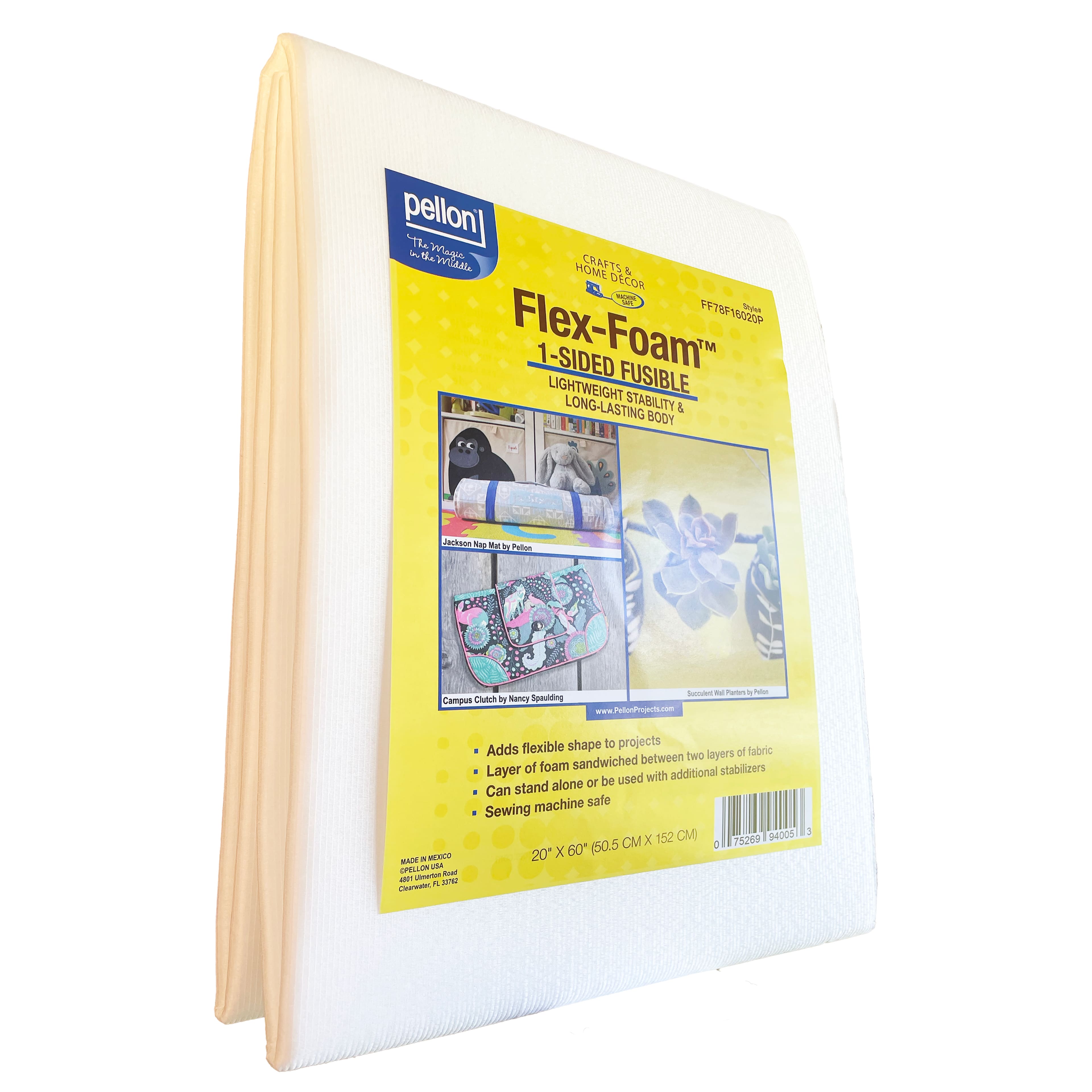 6 Pack: Pellon® Flex-Foam™ 20" x 60" 1-Sided Fusible Stabilizer