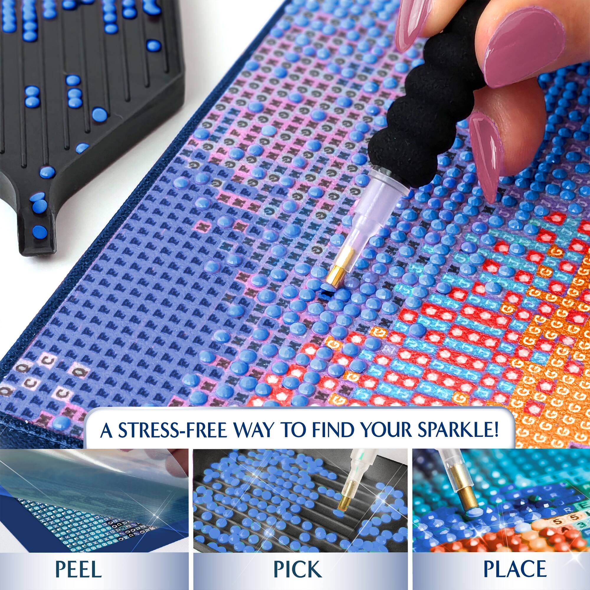 ArtSkills® Brilliant Art Beach Cabana Stretched Canvas Diamond Painting Kit