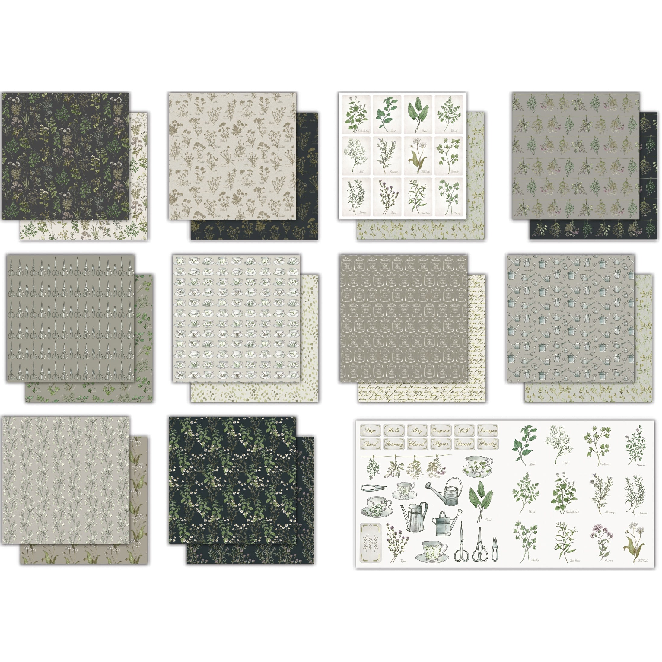 Craft Consortium The Herbarium Double-Sided Paper Pad, 12&#x22; x 12&#x22;