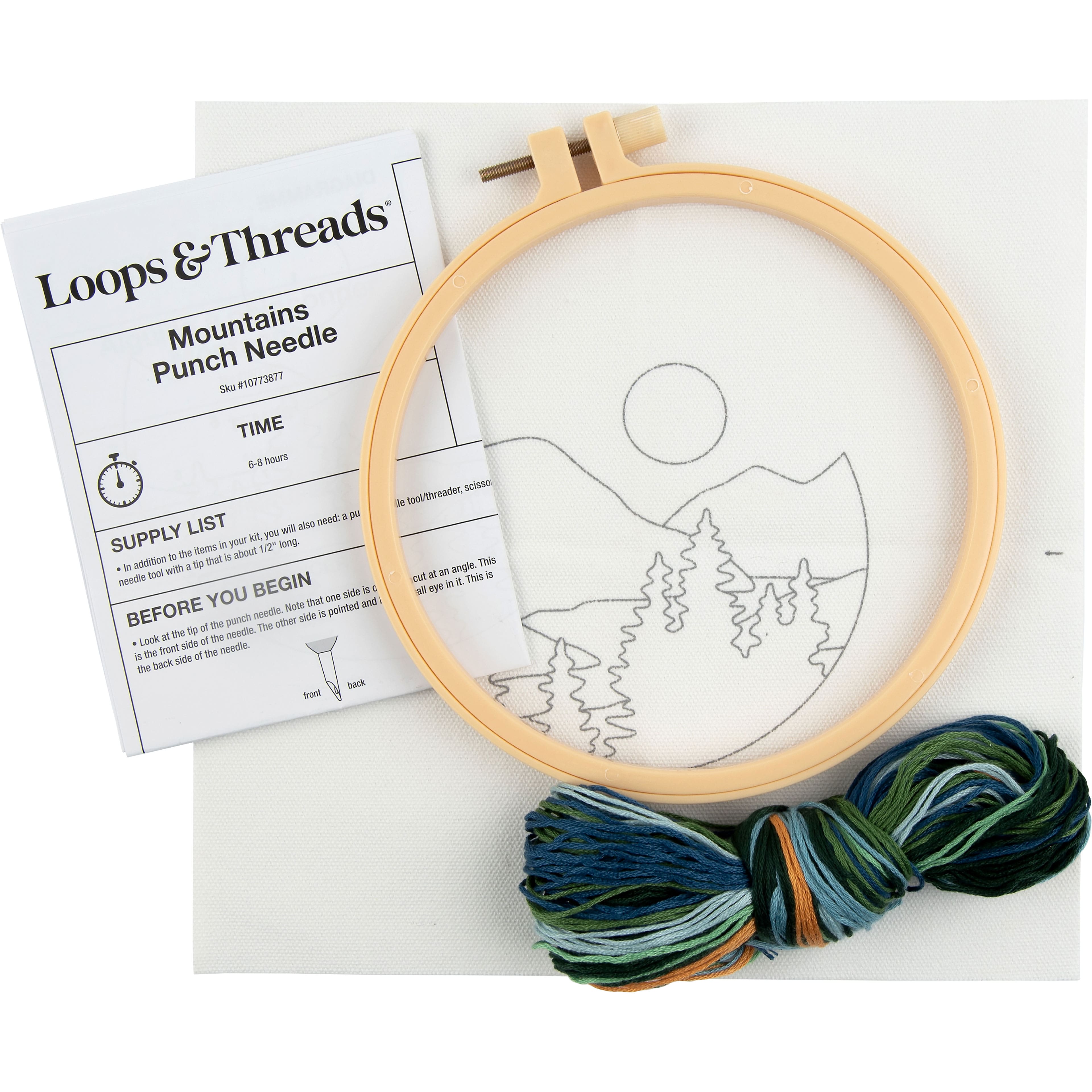 6&#x22; Mountains Punch Needle Kit by Loops &#x26; Threads&#xAE;
