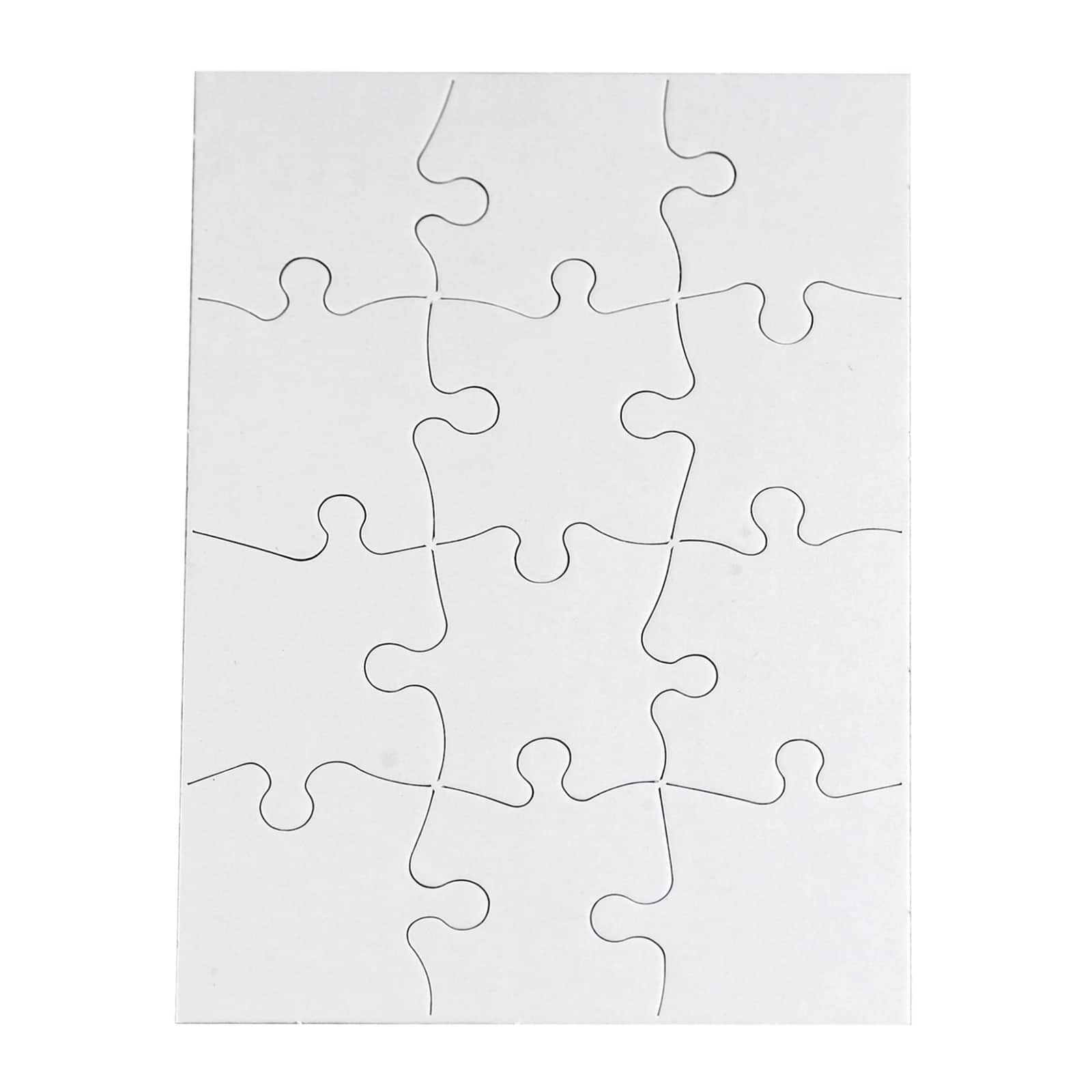 Hygloss&#xAE; Compoz-A-Puzzle&#xAE; 12 Piece Puzzle Set, 24ct.
