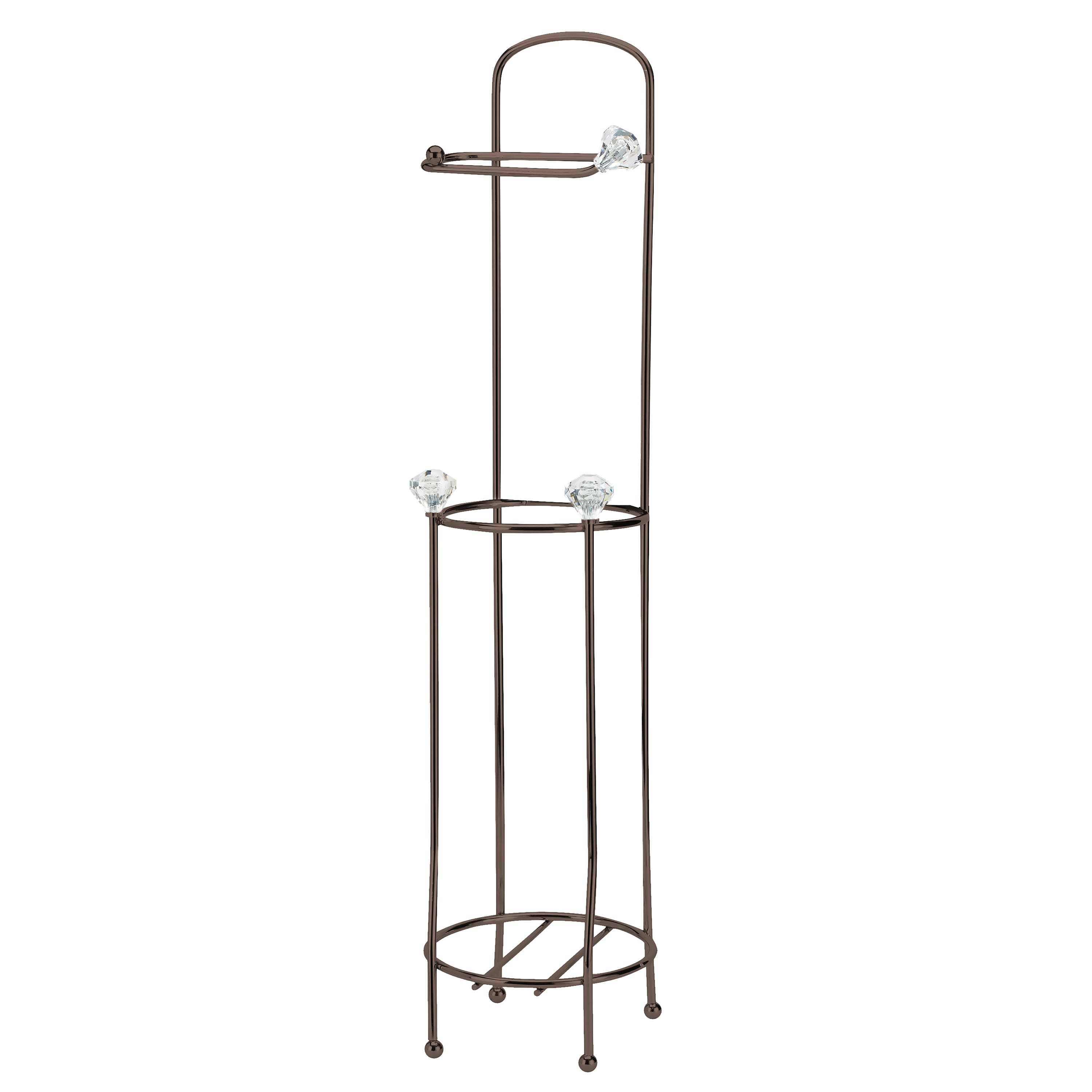 Bath Bliss Oil Rubbed Bronze Toilet Paper Organizer &#x26; Dispenser