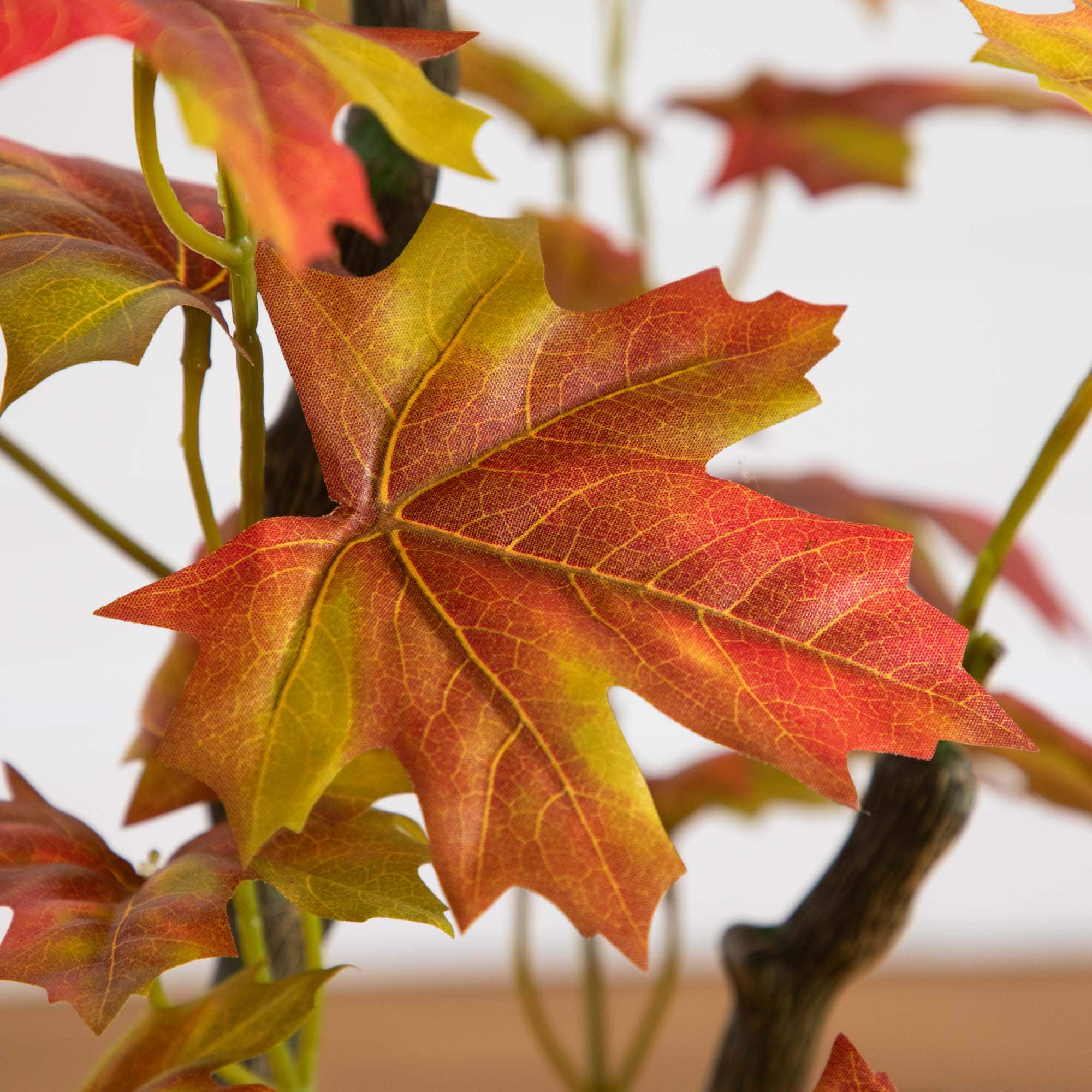 4ft. Orange Autumn Maple Artificial Potted Tree