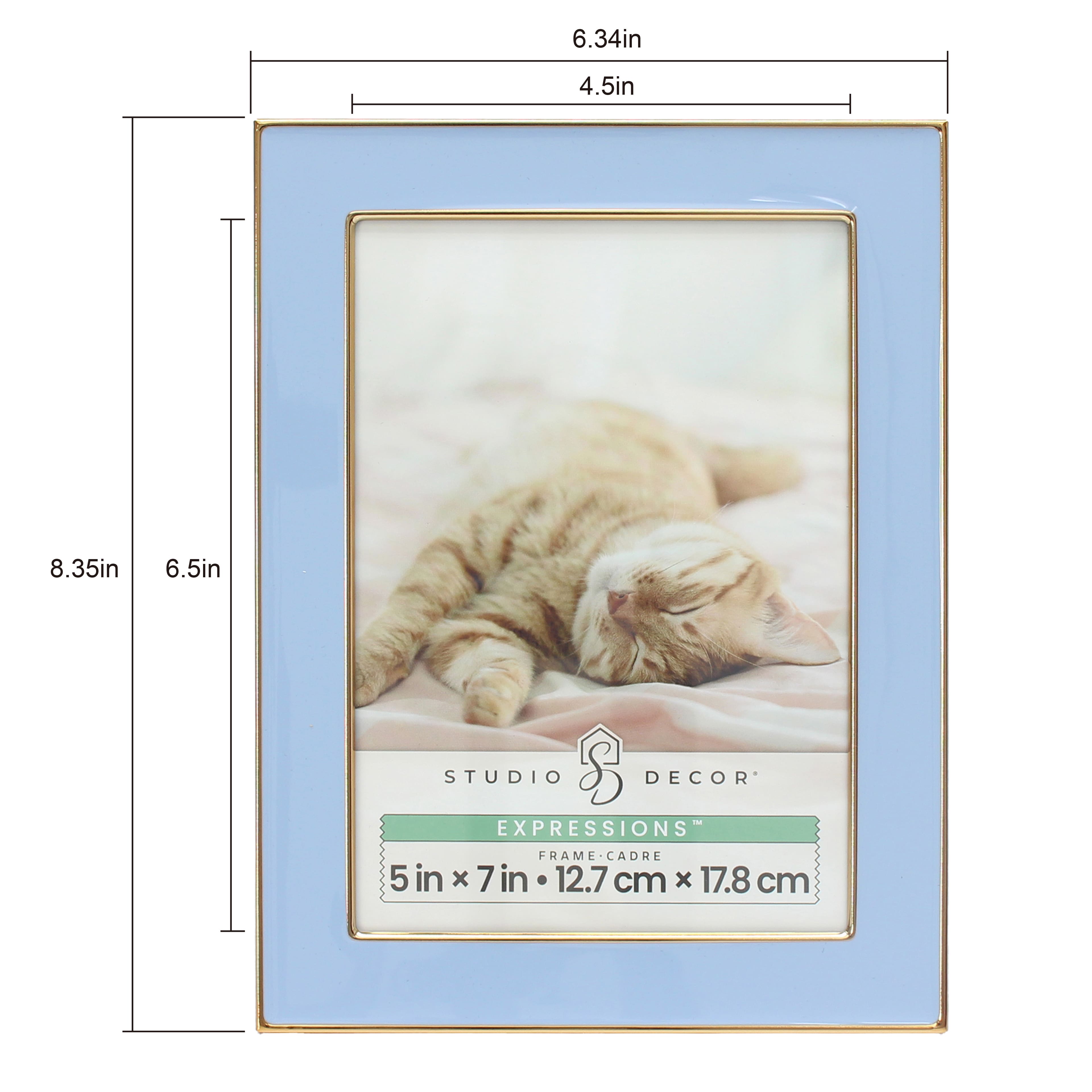 Expressions&#x2122; 5&#x22; x 7&#x22; Gold Trim Tabletop Frame by Studio D&#xE9;cor&#xAE;