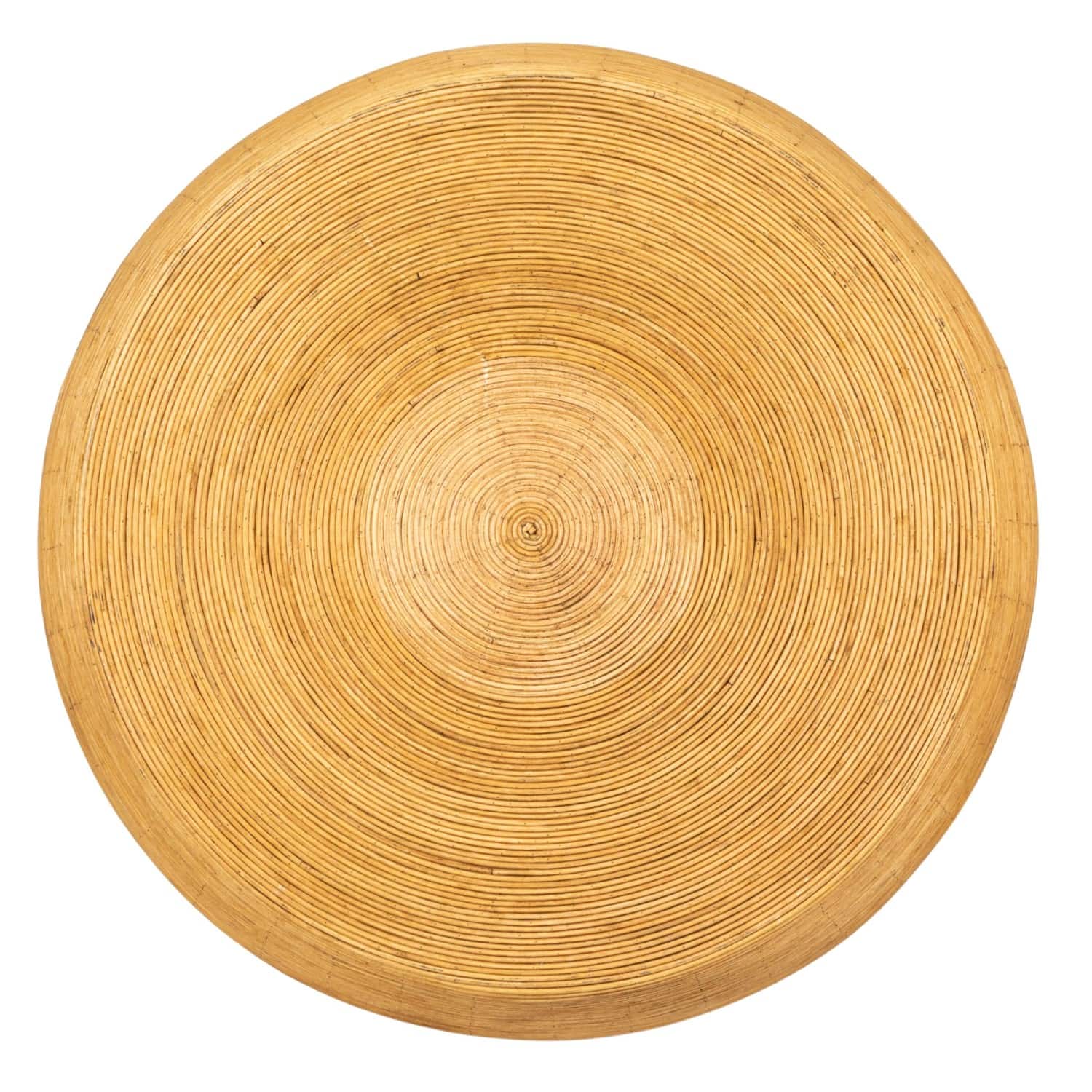 Hello Honey® 18" Natural Wide Rattan Round Accent Table
