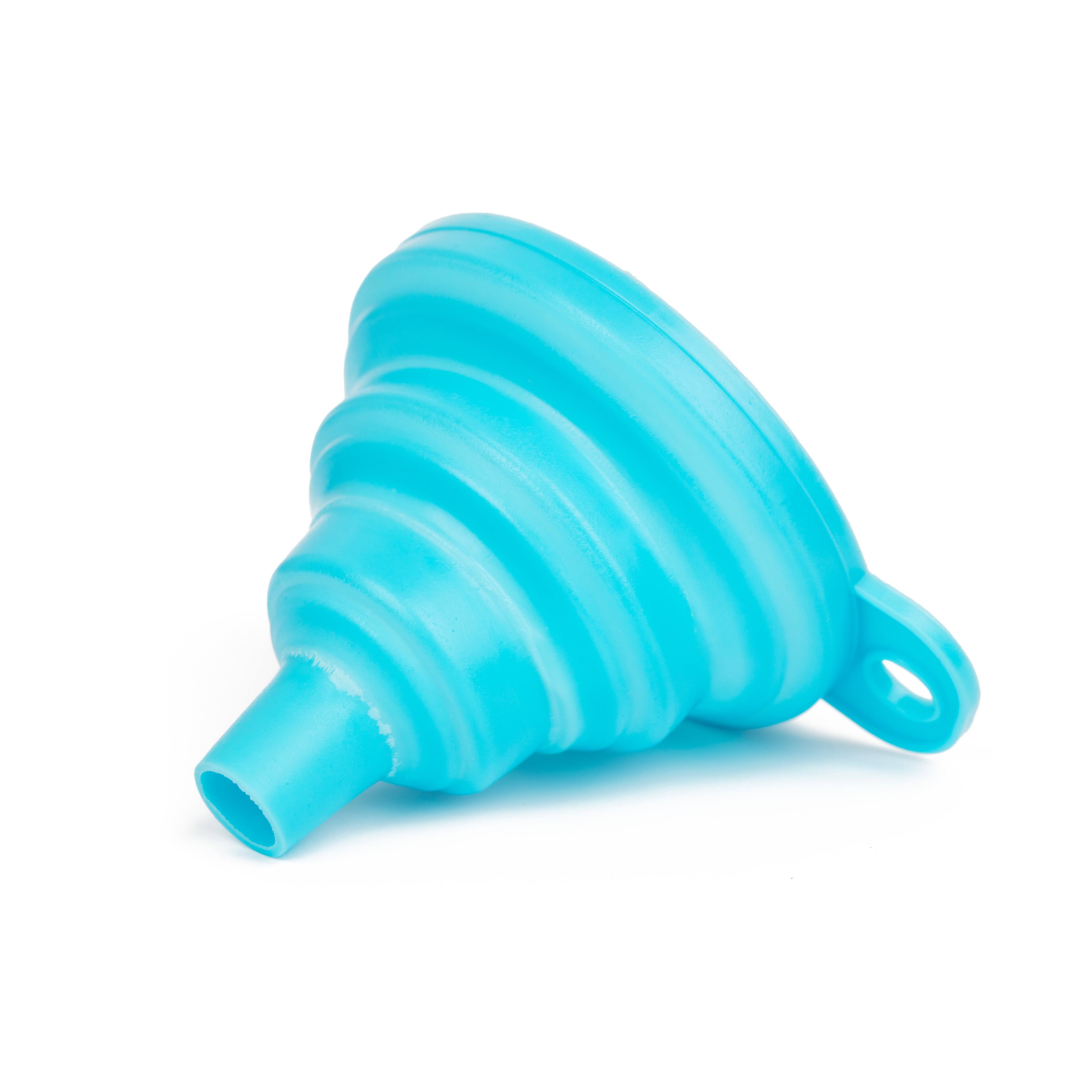 Teal Collapsible Silicone Funnel by Bead Landing™