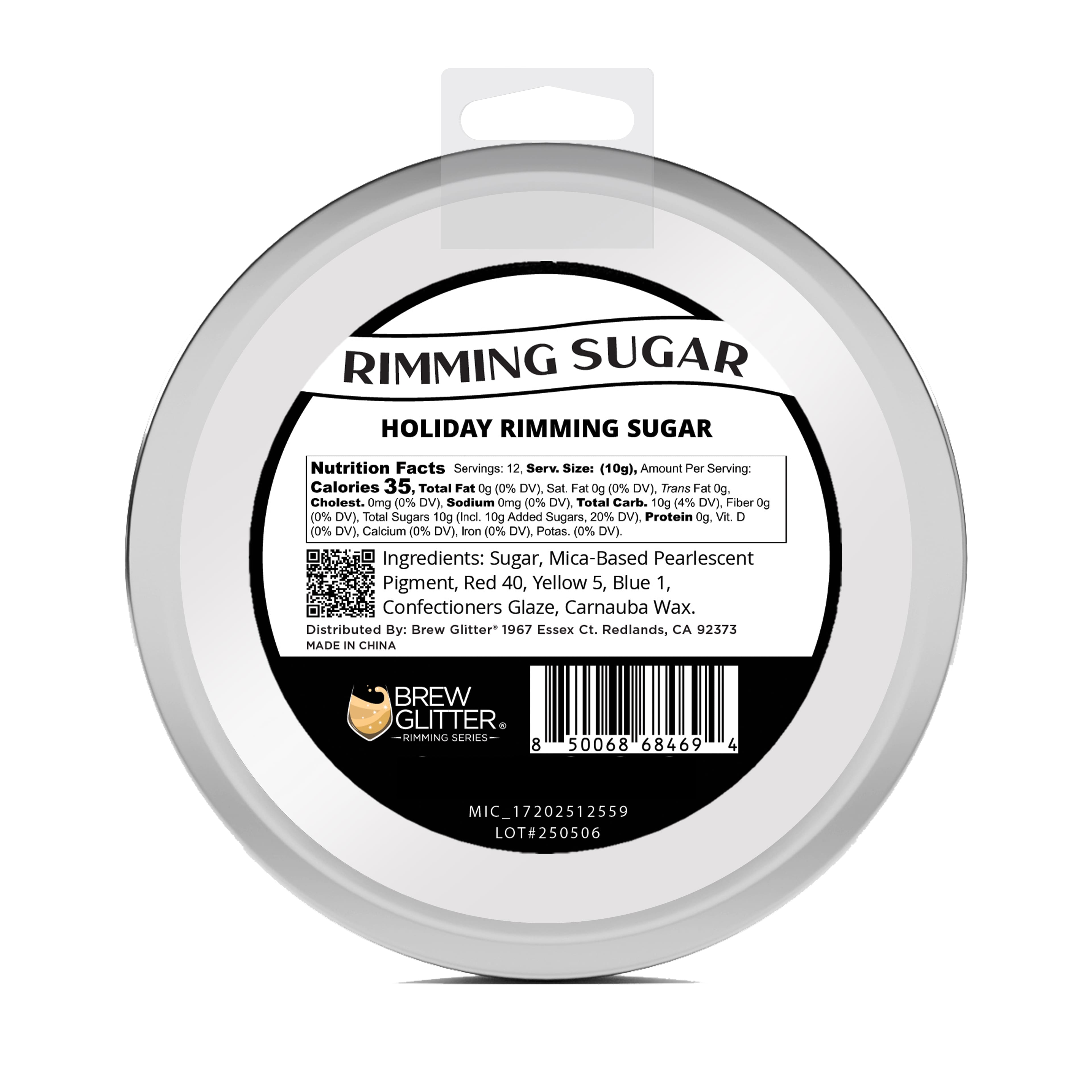 Bakell&#xAE; Brew Glitter&#xAE; Holiday Rimming Sugar