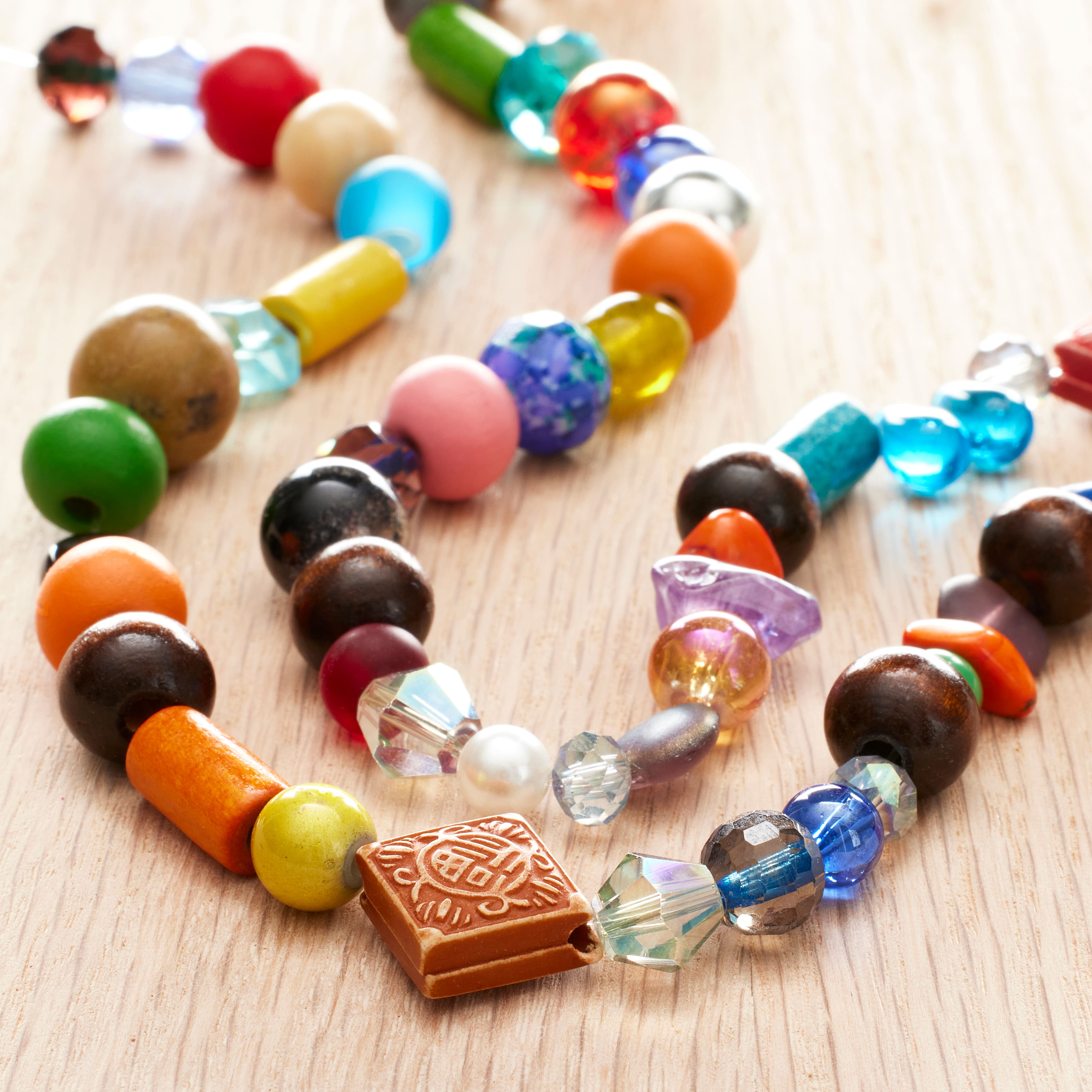12 Pack:  Multicolor Mix Small Beads by Bead Landing&#x2122;