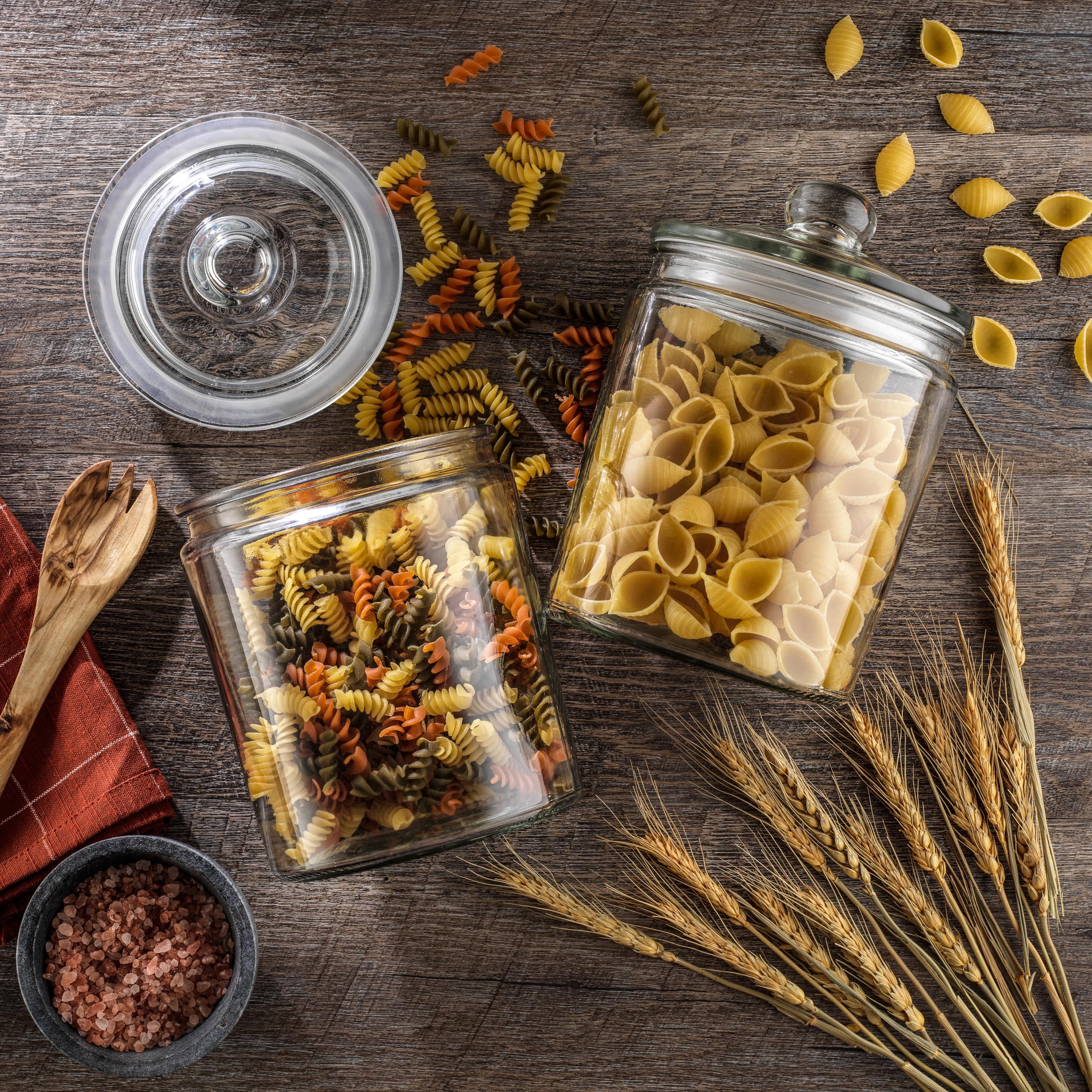 JoyJolt® 67oz. Airtight Glass Cookie Jar Set