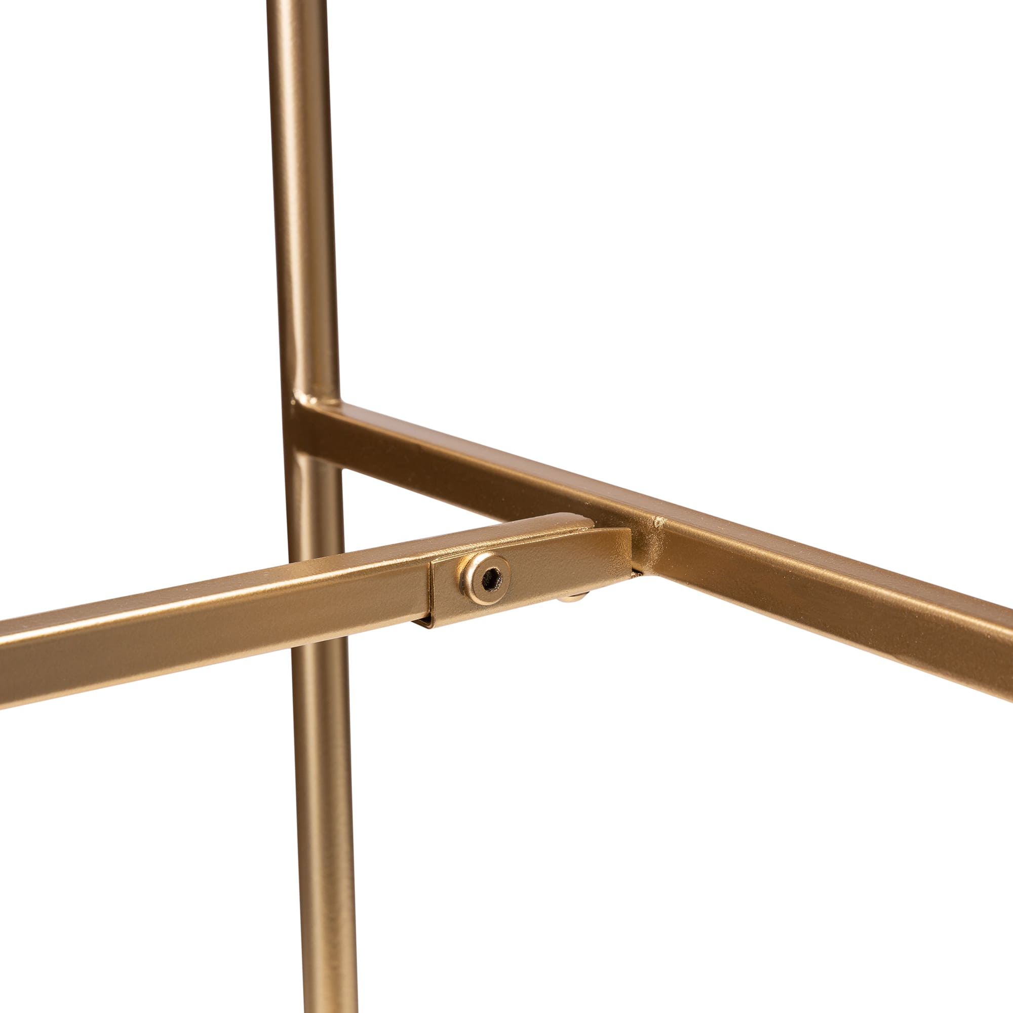 Glitzhome® Black & Gold Modern Glossy Metal Plant Stand, 3ct.