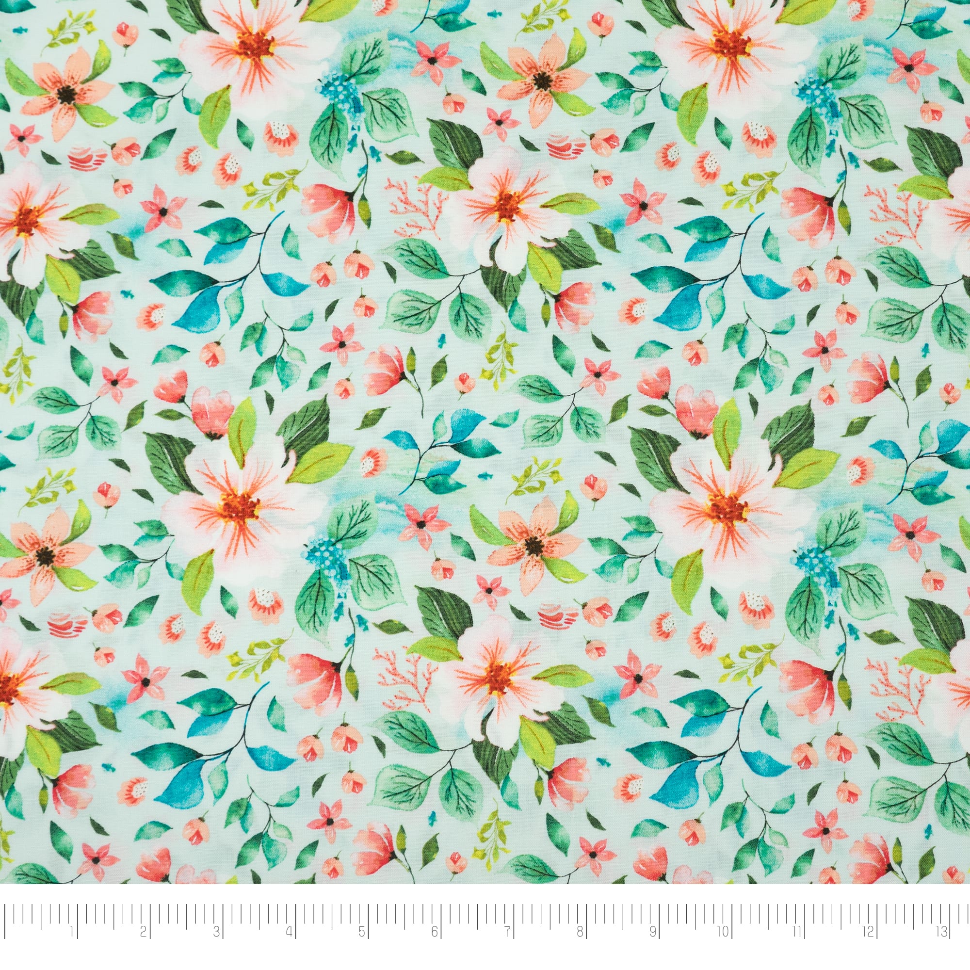 SINGER Denise Palmer Mermaid Floral Cotton Fabric