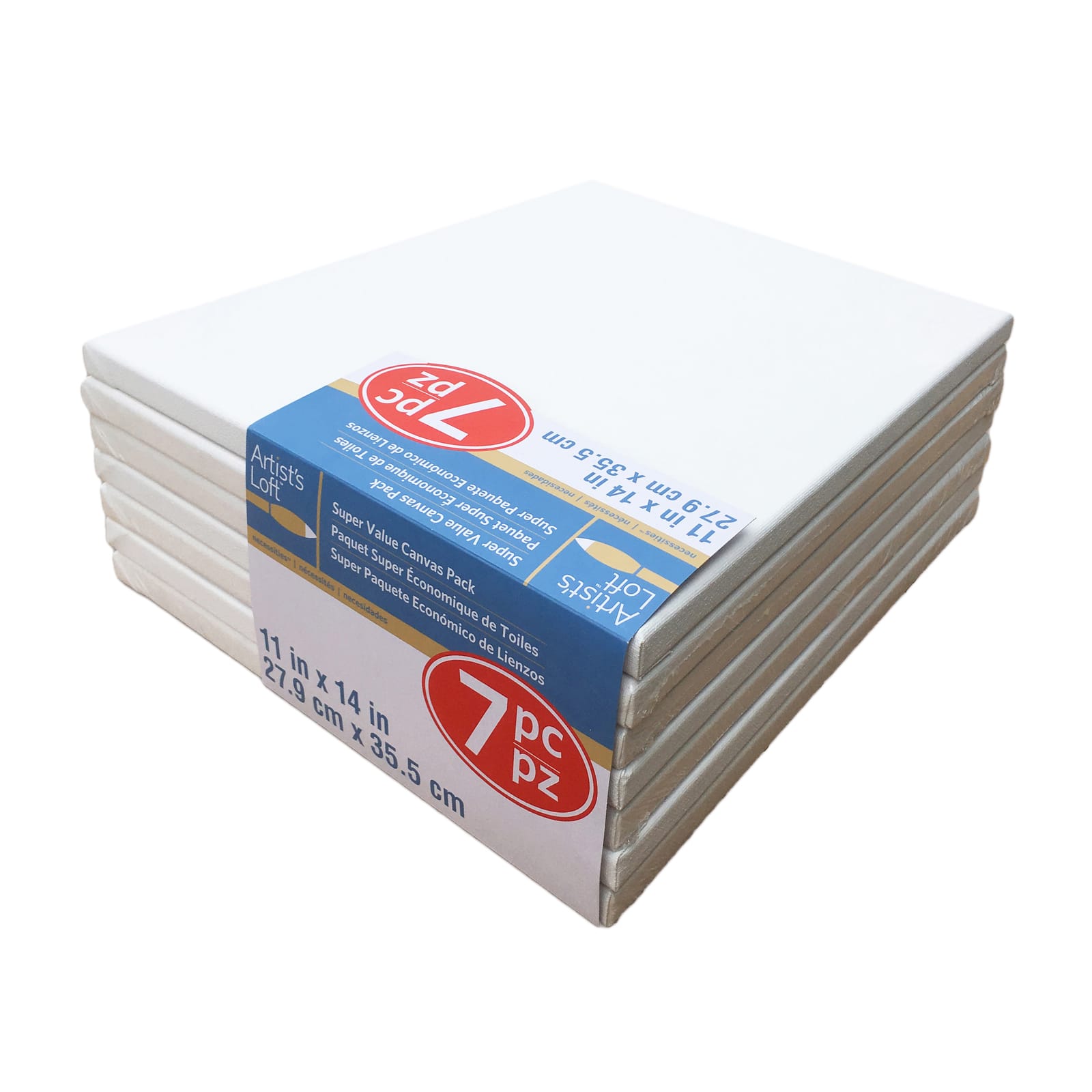 4 Packs: 7 ct. (28 total) 11&#x22; x 14&#x22;&#xA0;Super Value Canvas&#xA0;by Artist&#x27;s Loft&#xAE;