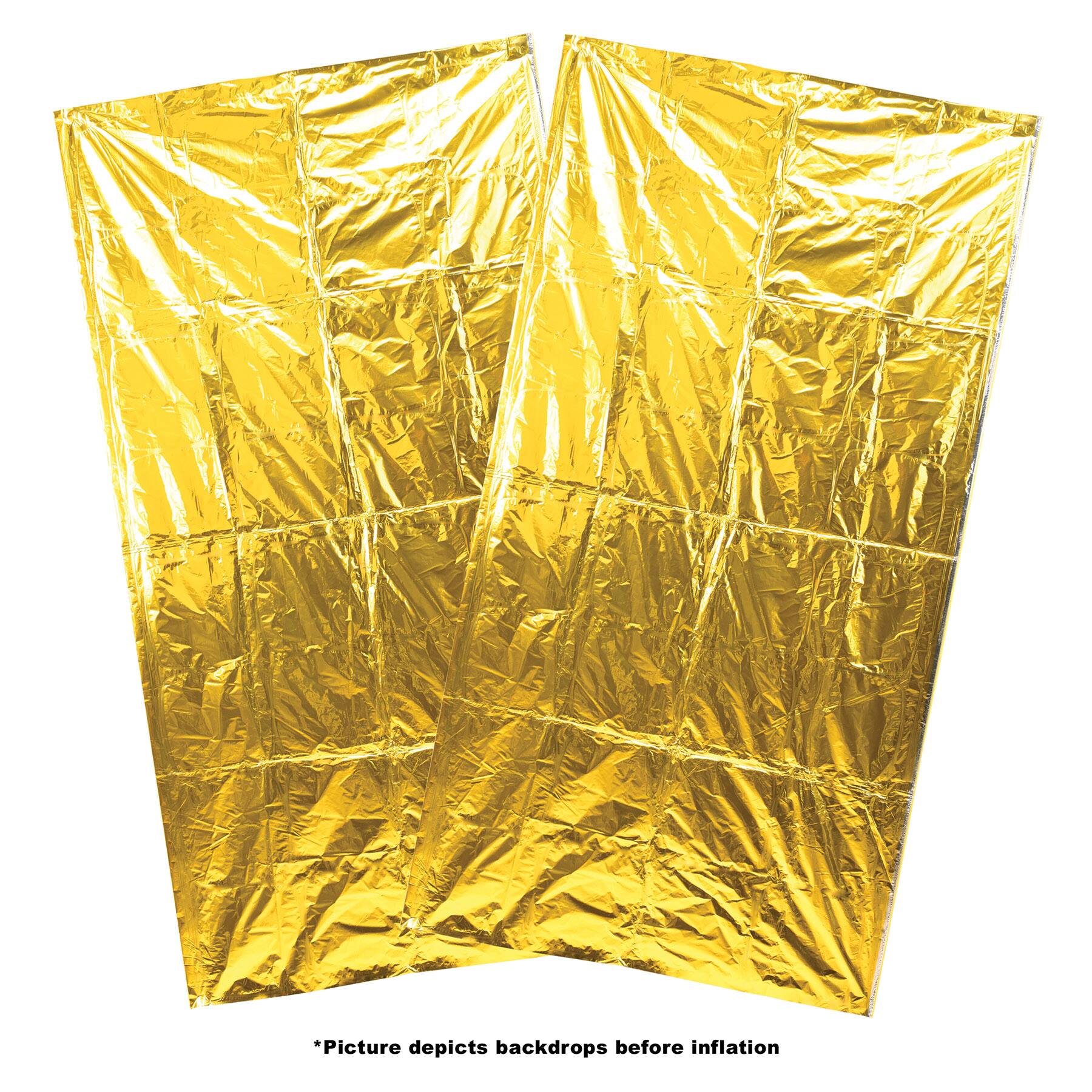 Beistle Gold Foil Balloon Backdrops