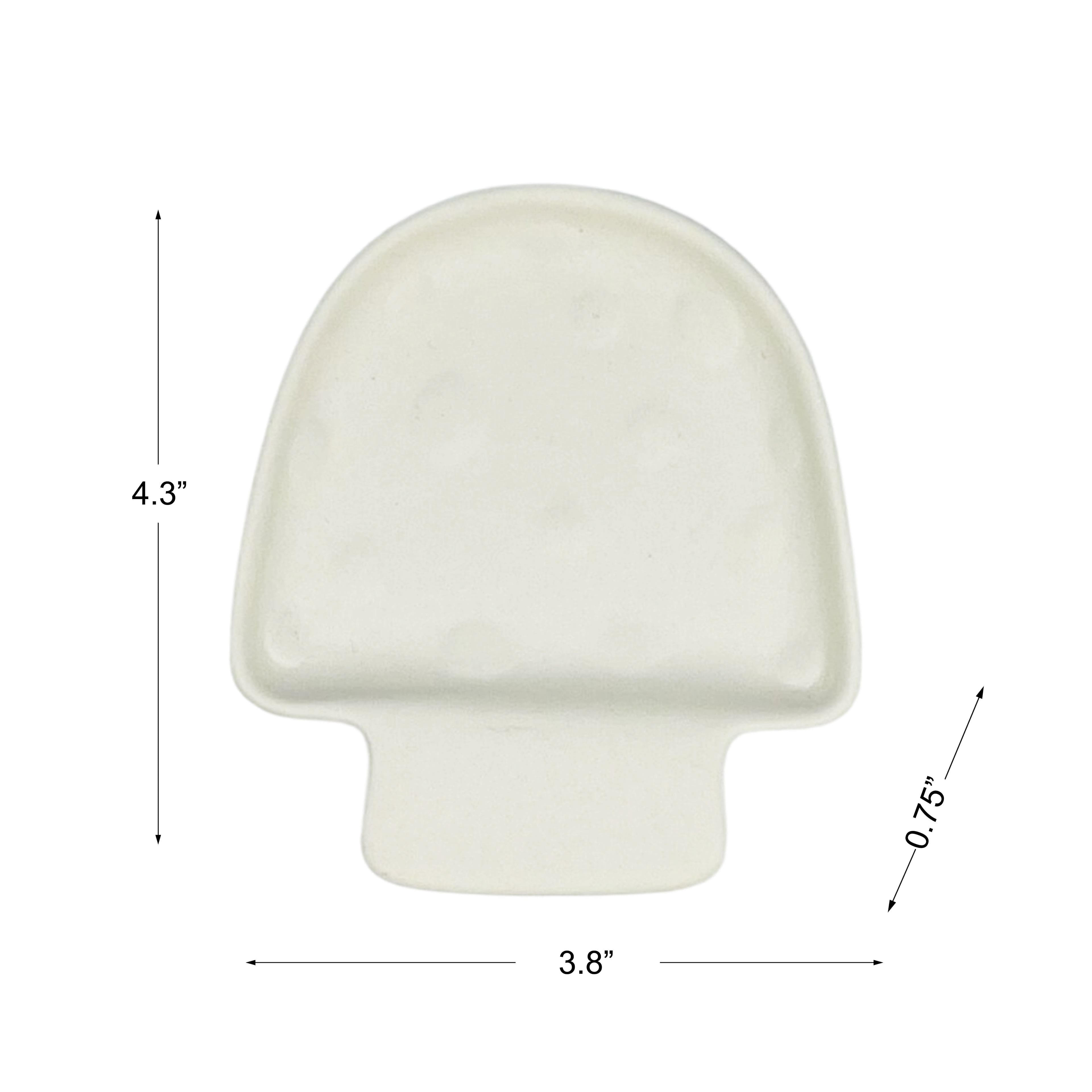 4.25&#x22; Mushroom-Shaped DIY Ceramic Trinket Tray by Make Market&#xAE;