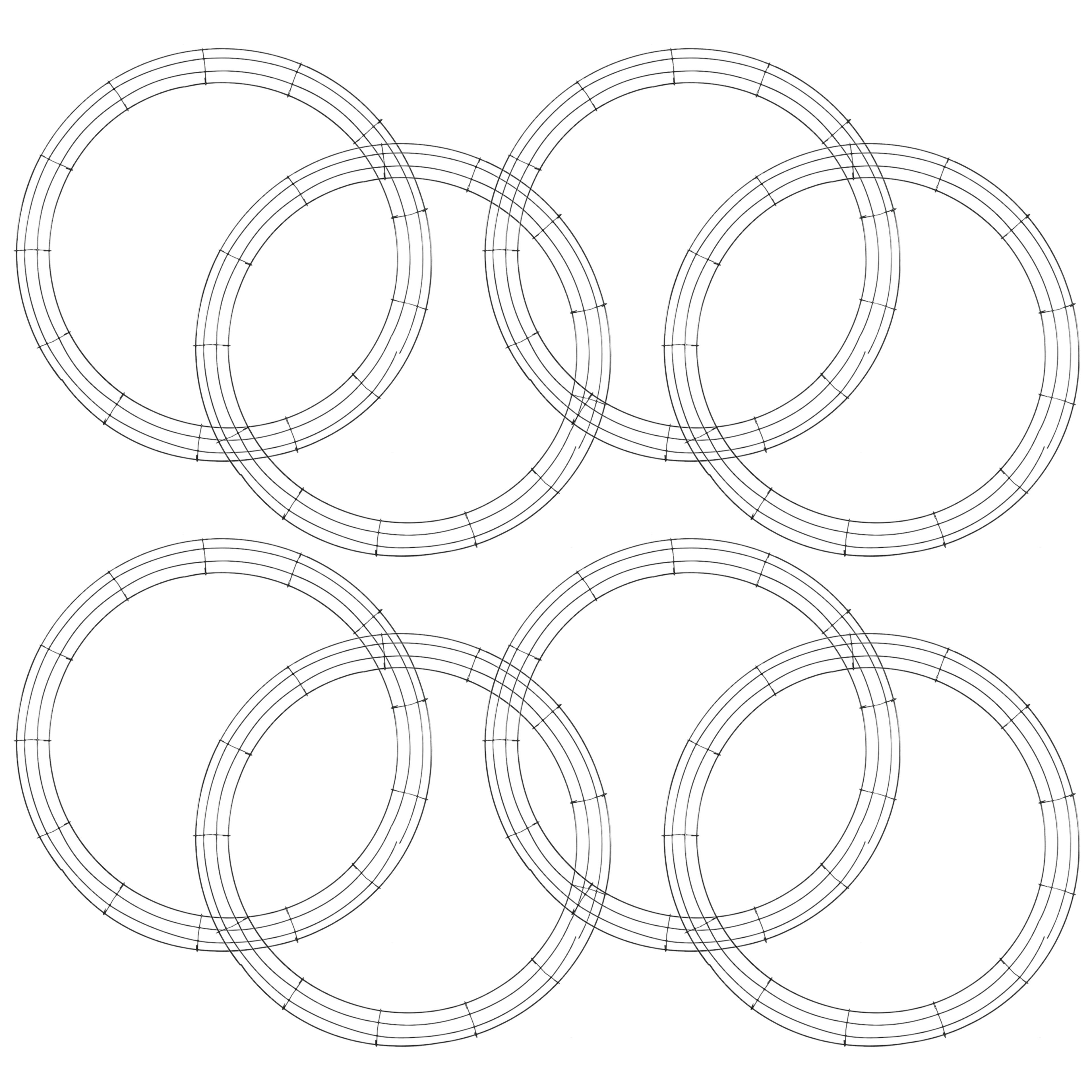 8 Pack: 24" Wire Wreath Frame by Ashland®