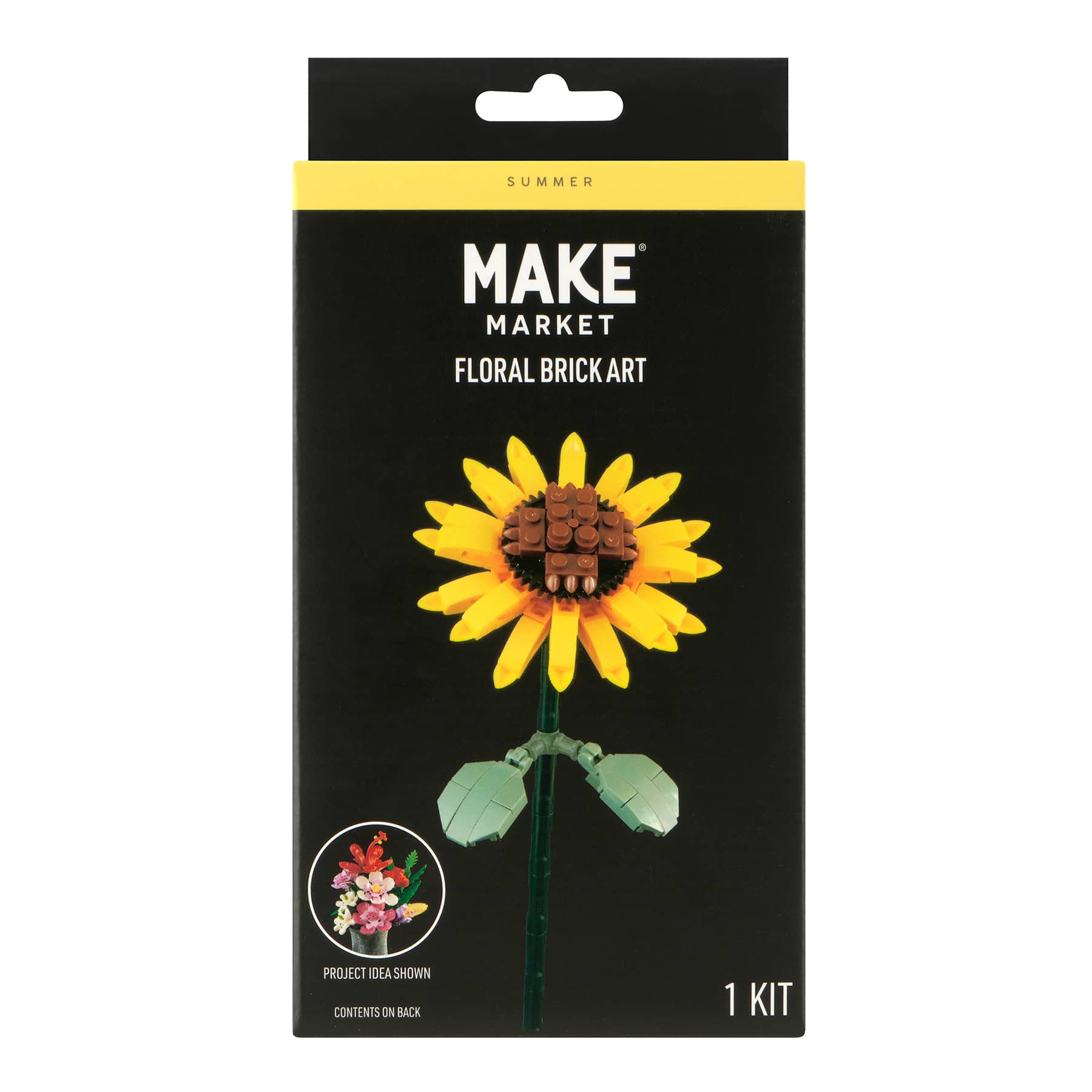 Sunflower Floral Brick Art Kit by Make Market&#xAE;