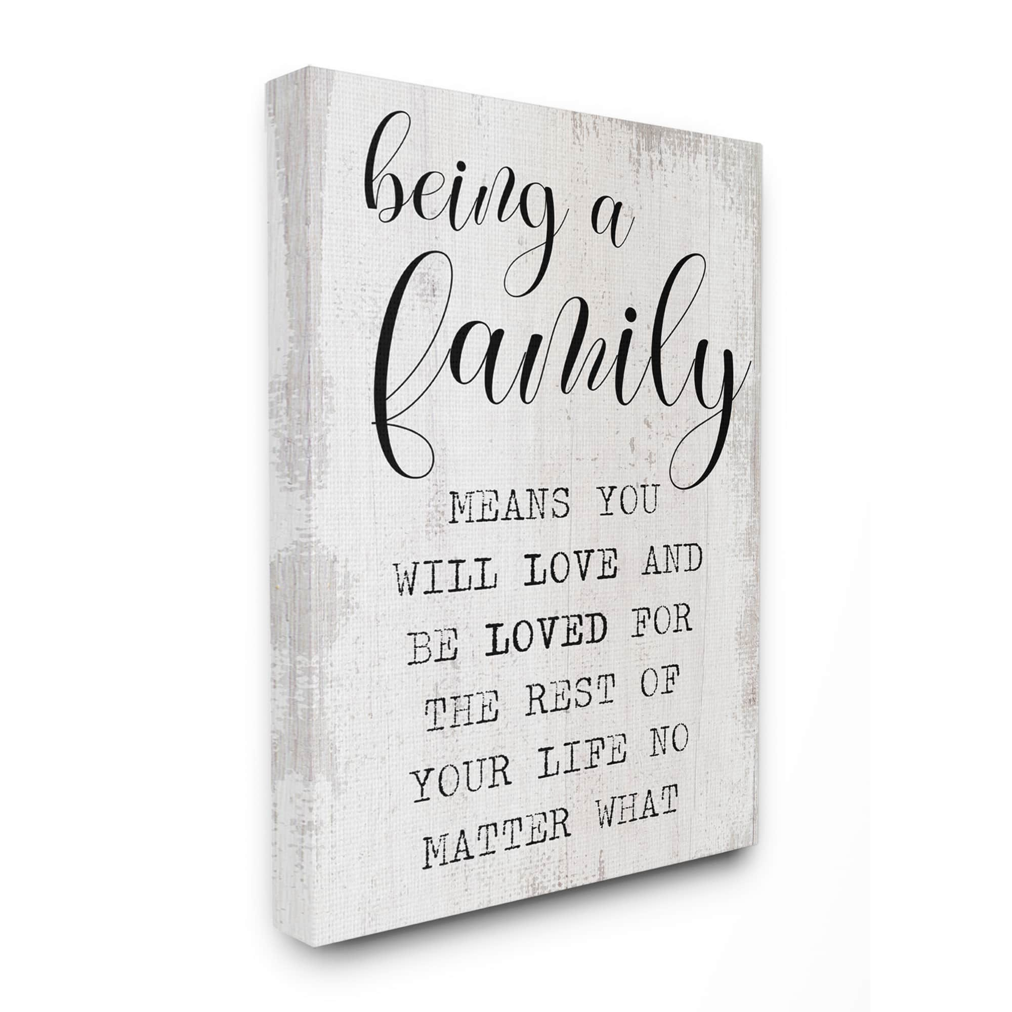 Stupell Industries Family Is Being Loved Canvas Wall Art