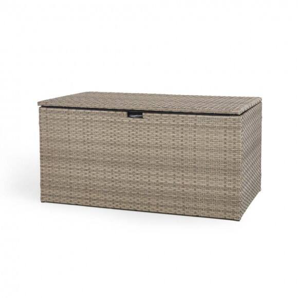 Glitzhome&#xAE; Outdoor Patio Oversized All-Weather Wicker Storage Trunk