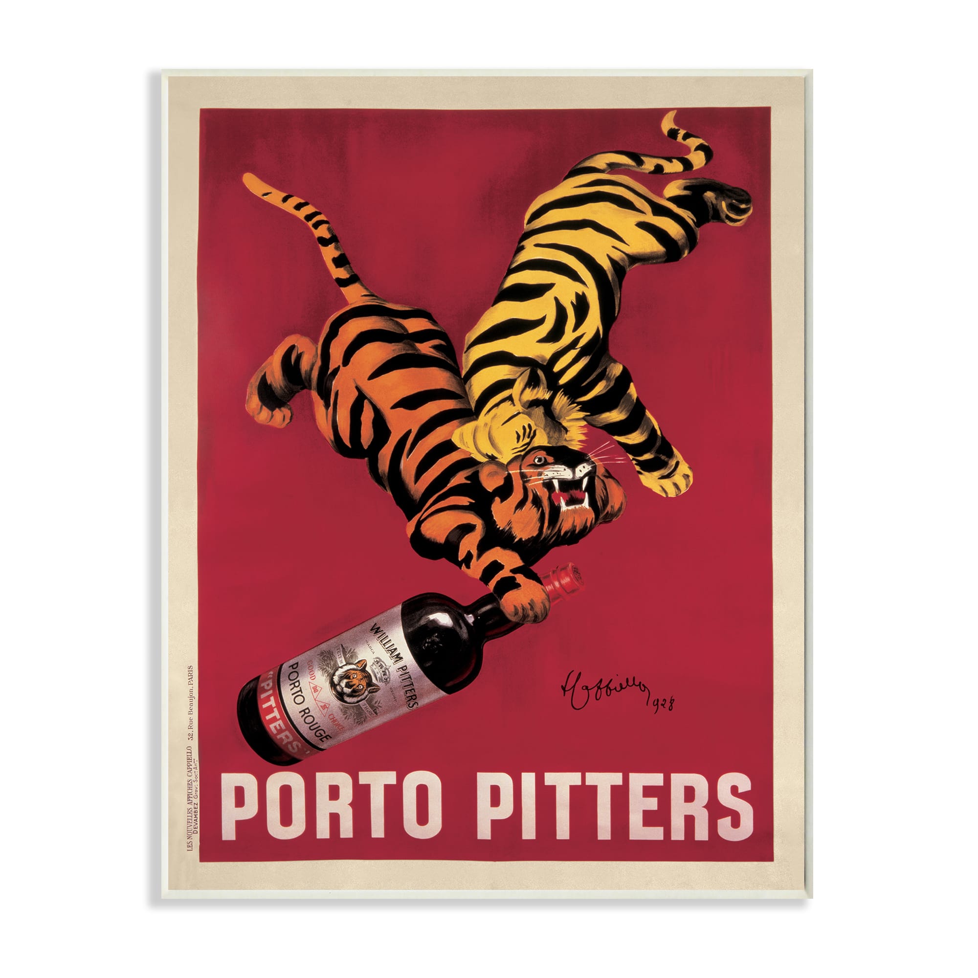 Stupell Industries Porto Pitters Vintage Poster Wall Plaque