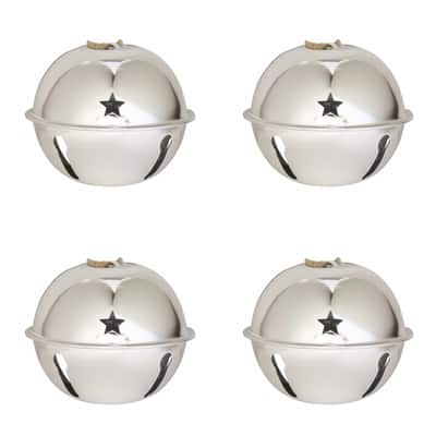Silver Jingle Bells 12mm 15mm 144 Pieces | Formosa Crafts