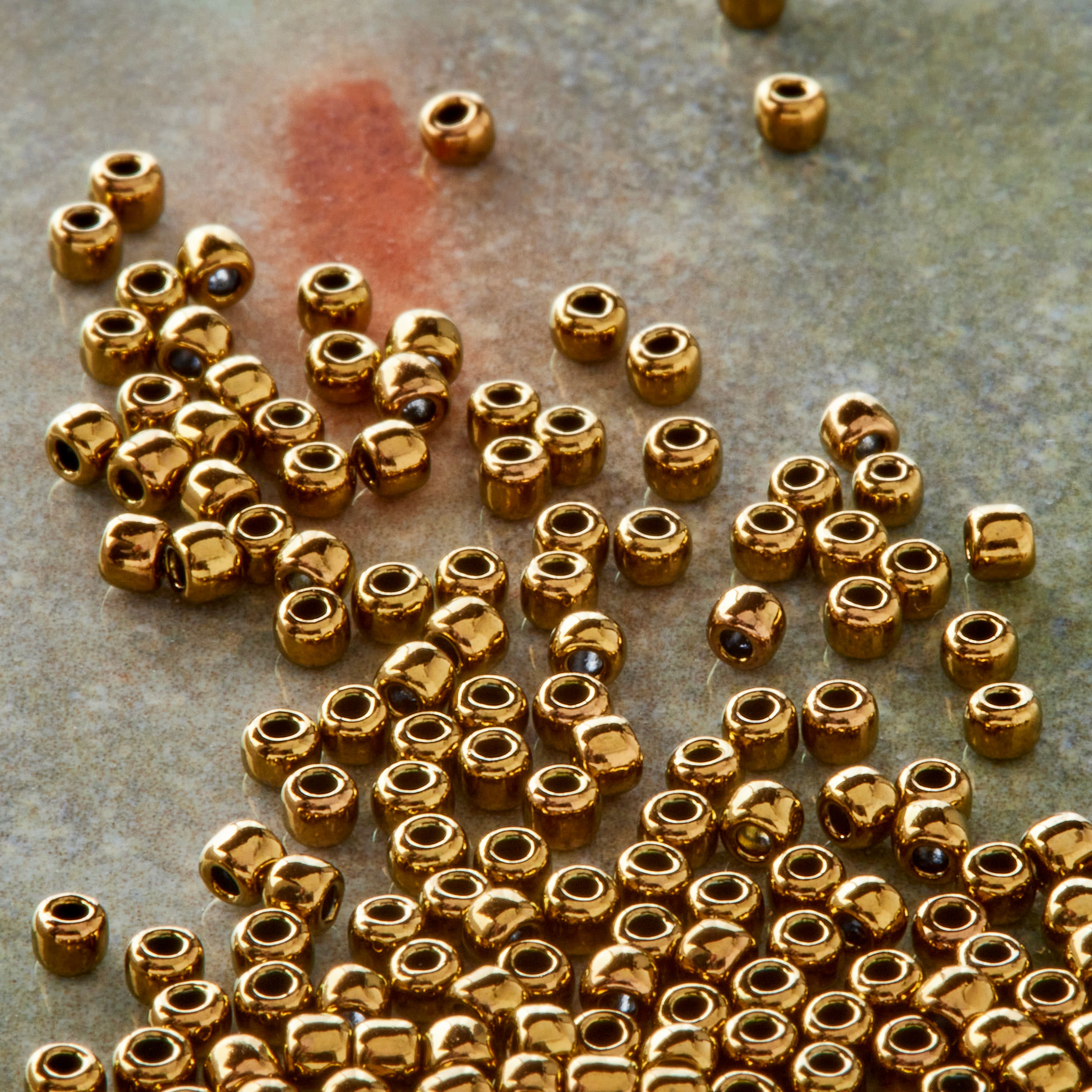 Toho Seed Beads, 2.2 mm Bronze Gold