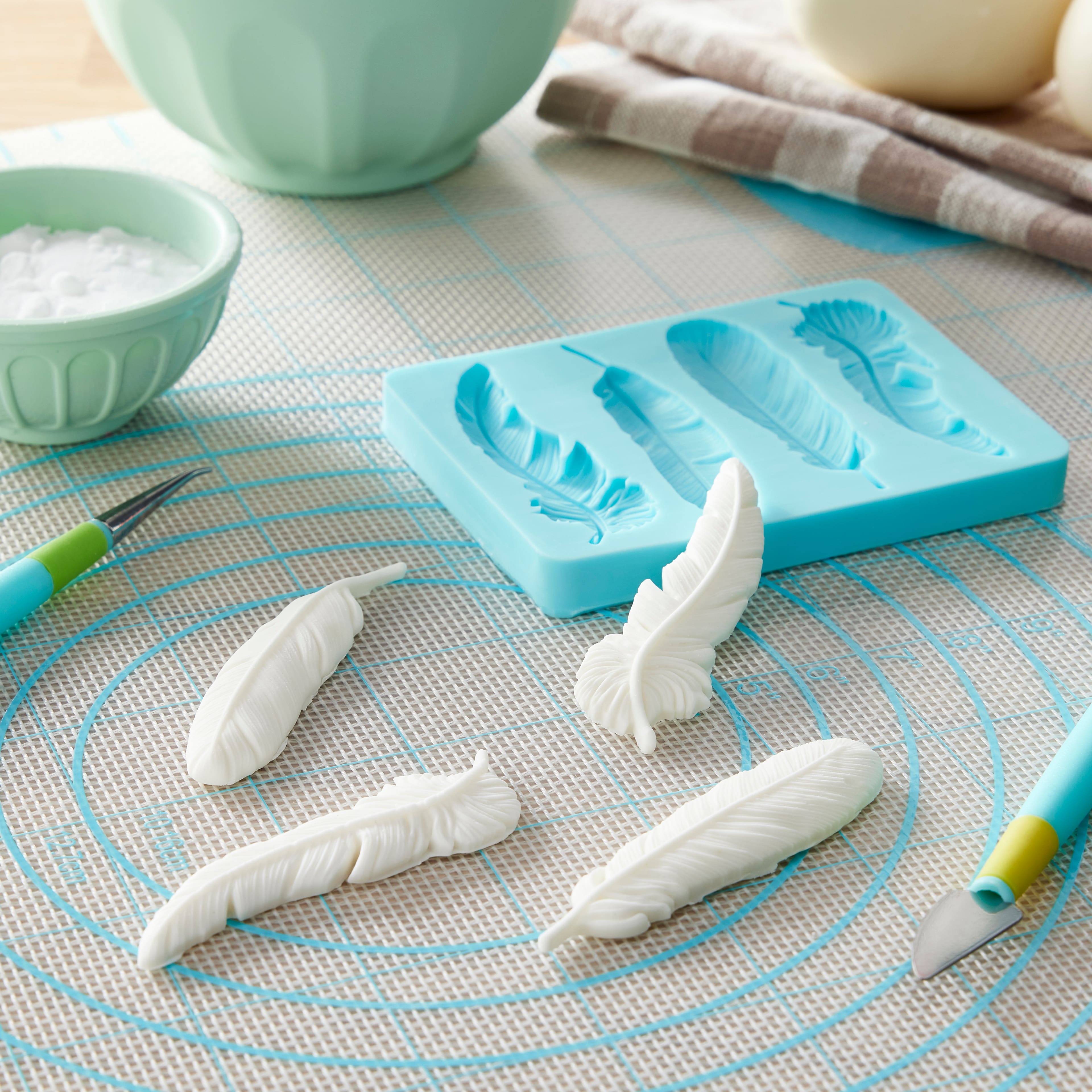 Feathers Silicone Fondant Mold by Celebrate It&#xAE;