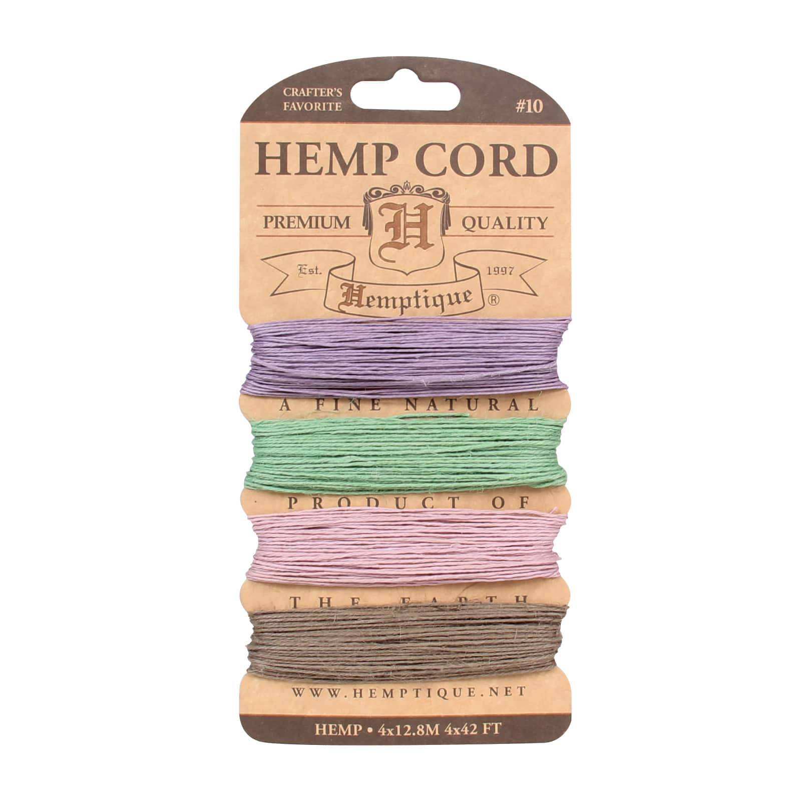 Hemptique Hemp Cord Set 10lb - Spring