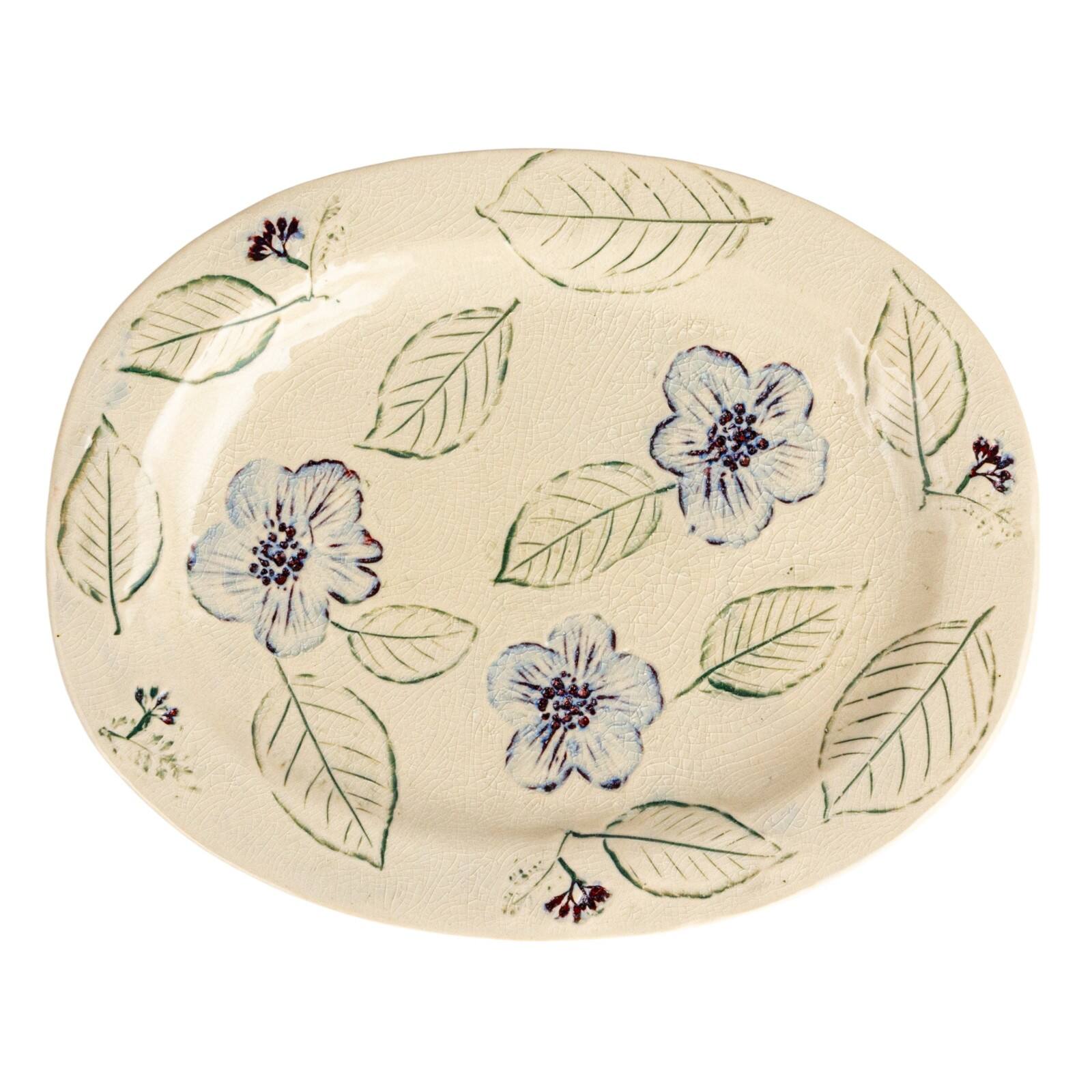 Hello Honey&#xAE; 10.25&#x22; Multicolor Blossoming Meadow Stoneware Platters, 2ct.