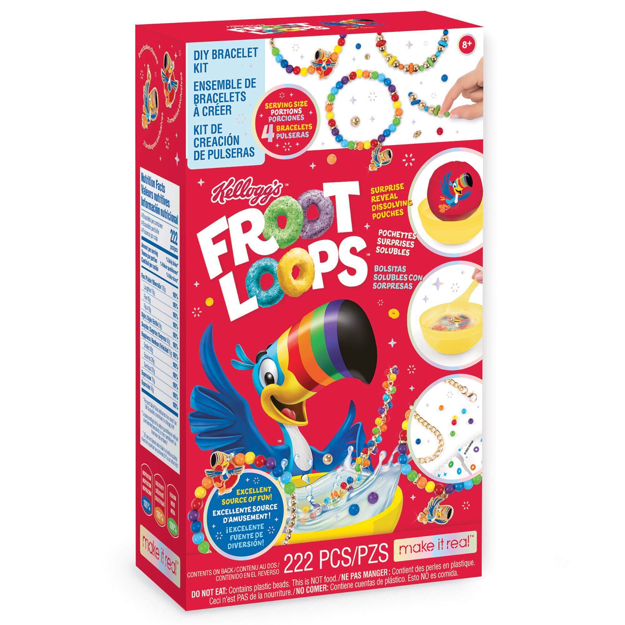 Make It Real&#x2122; Kellogg&#x27;s&#x2122; Cerealsly Cute Froot Loops&#x2122; DIY Bracelet Kit