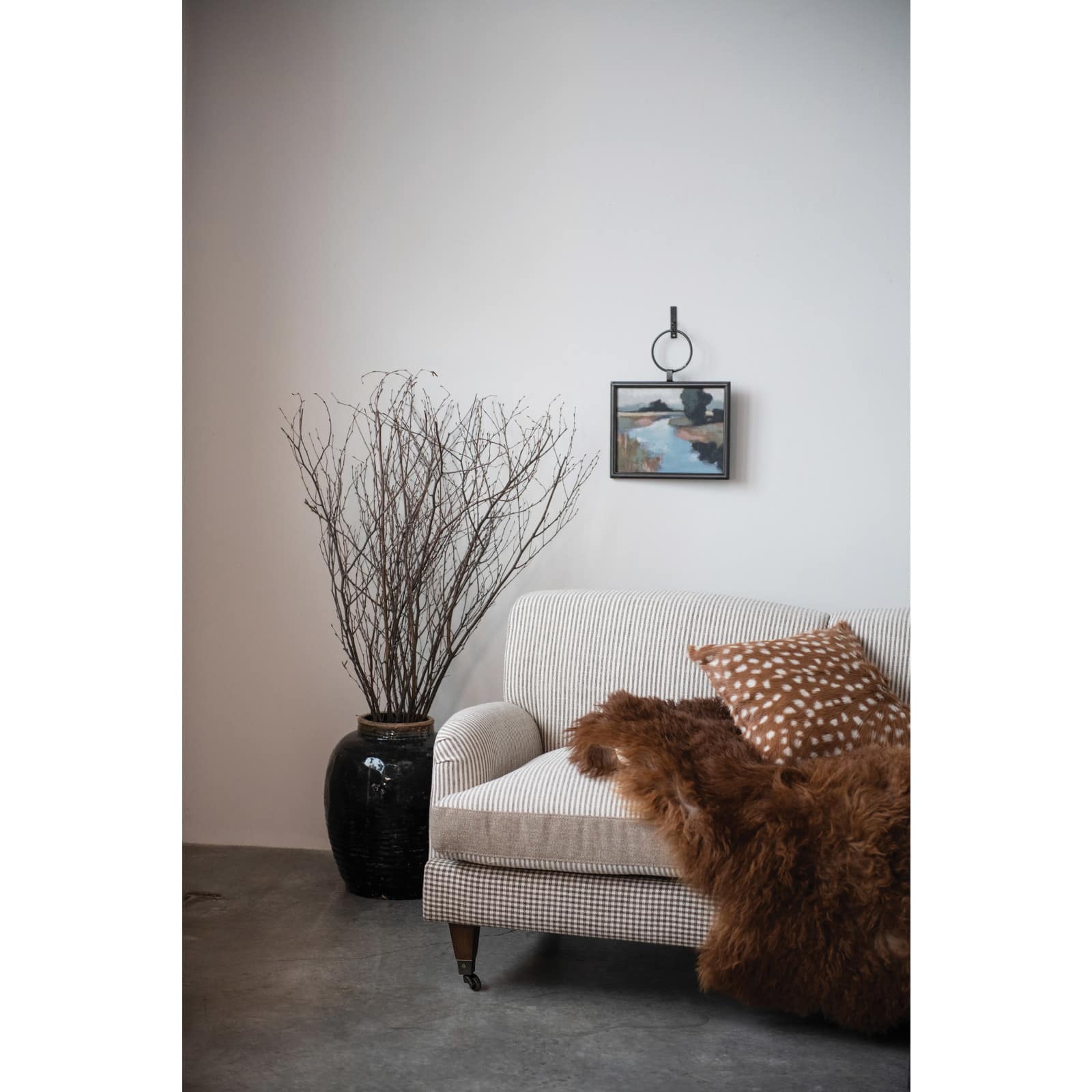 Hello Honey® Modern Metal Framed Landscape Wall Art With Hanging Bracket